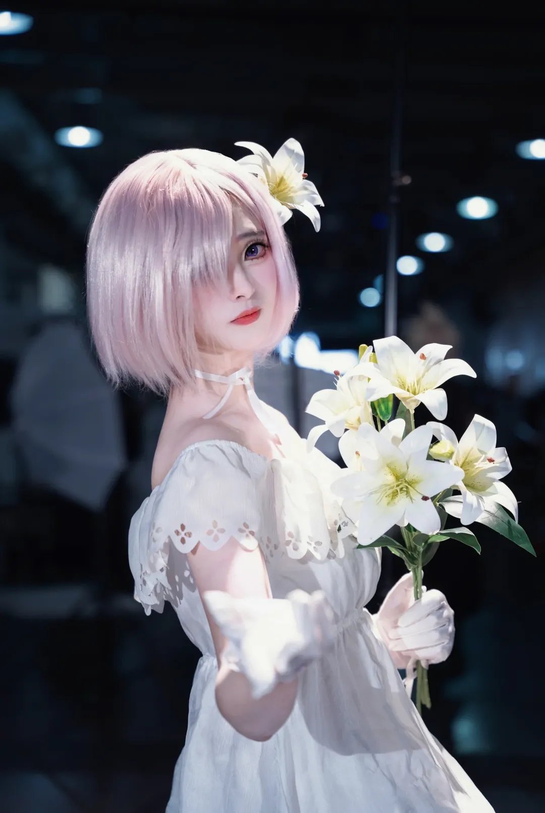 【玛修cos】Fate/Grand Order 漫展上的纯净百合与白丝 - 第 1 张