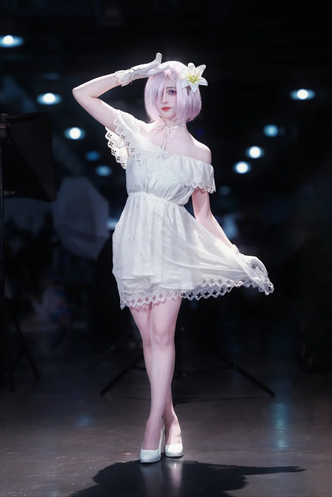 【玛修cos】Fate/Grand Order 漫展上的纯净百合与白丝 - 第 6 张