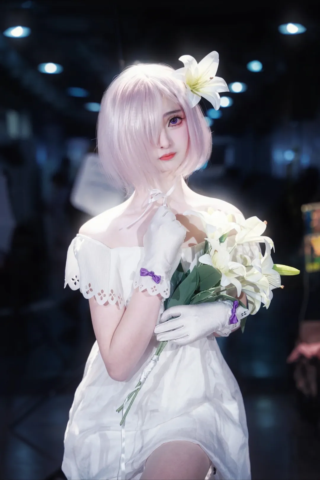 【玛修cos】Fate/Grand Order 漫展上的纯净百合与白丝 - 第 7 张