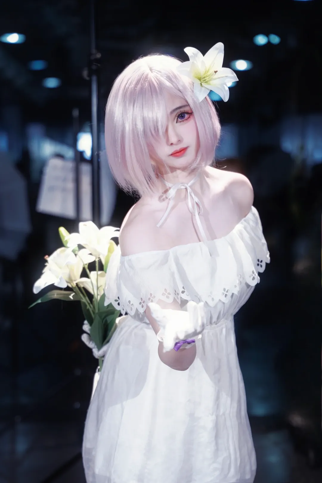 【玛修cos】Fate/Grand Order 漫展上的纯净百合与白丝 - 第 8 张