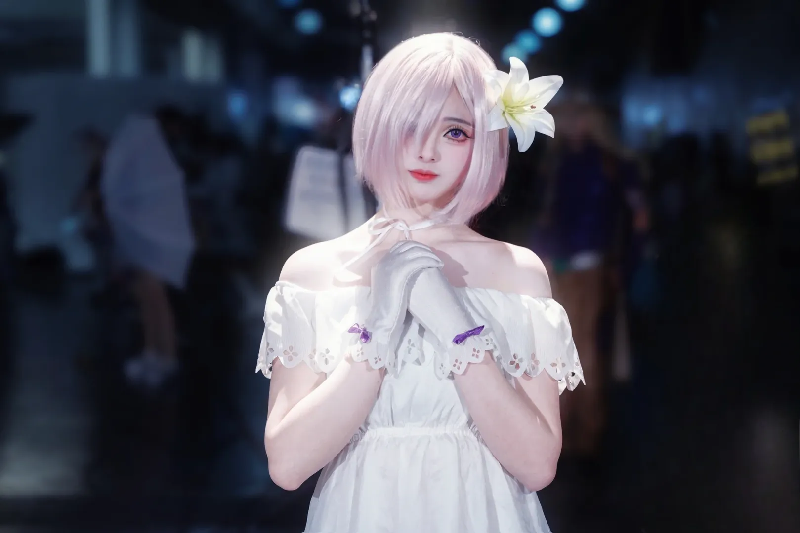 【玛修cos】Fate/Grand Order 漫展上的纯净百合与白丝 - 第 9 张