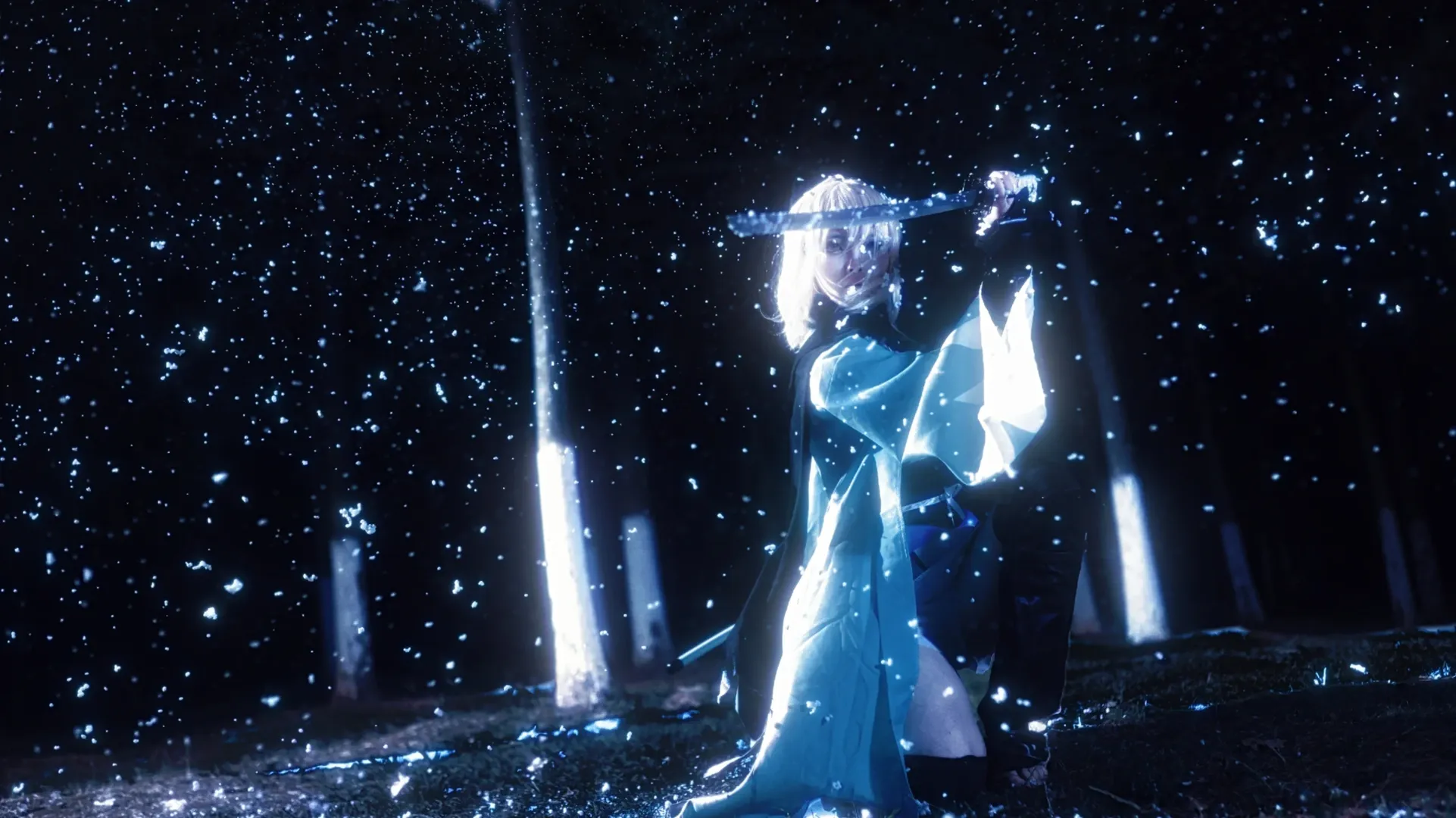 【沖田總司cos】風雪中的利刃，斬破fate裡的重重夜幕 - 第 1 張
