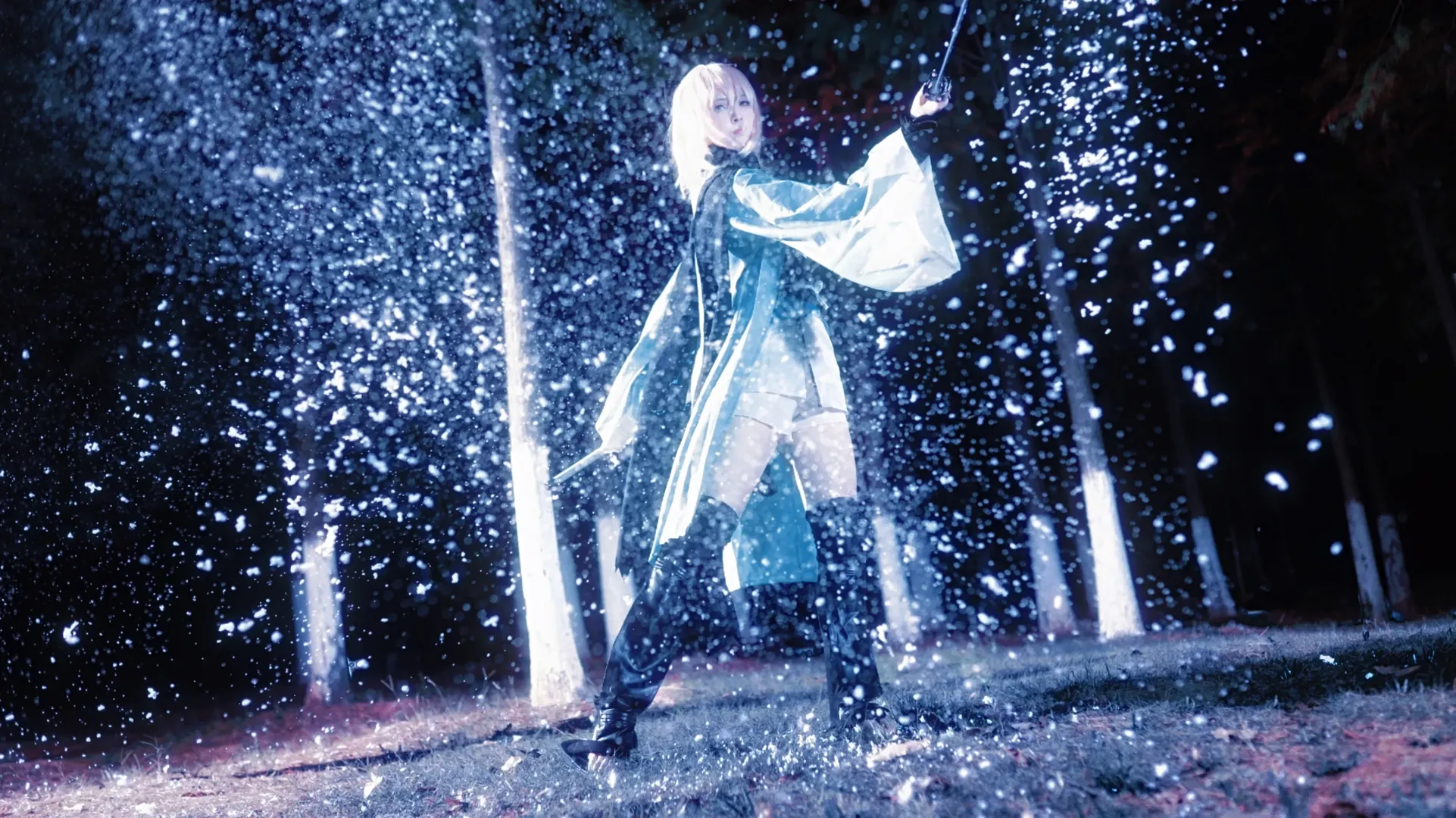 【沖田總司cos】風雪中的利刃，斬破fate裡的重重夜幕