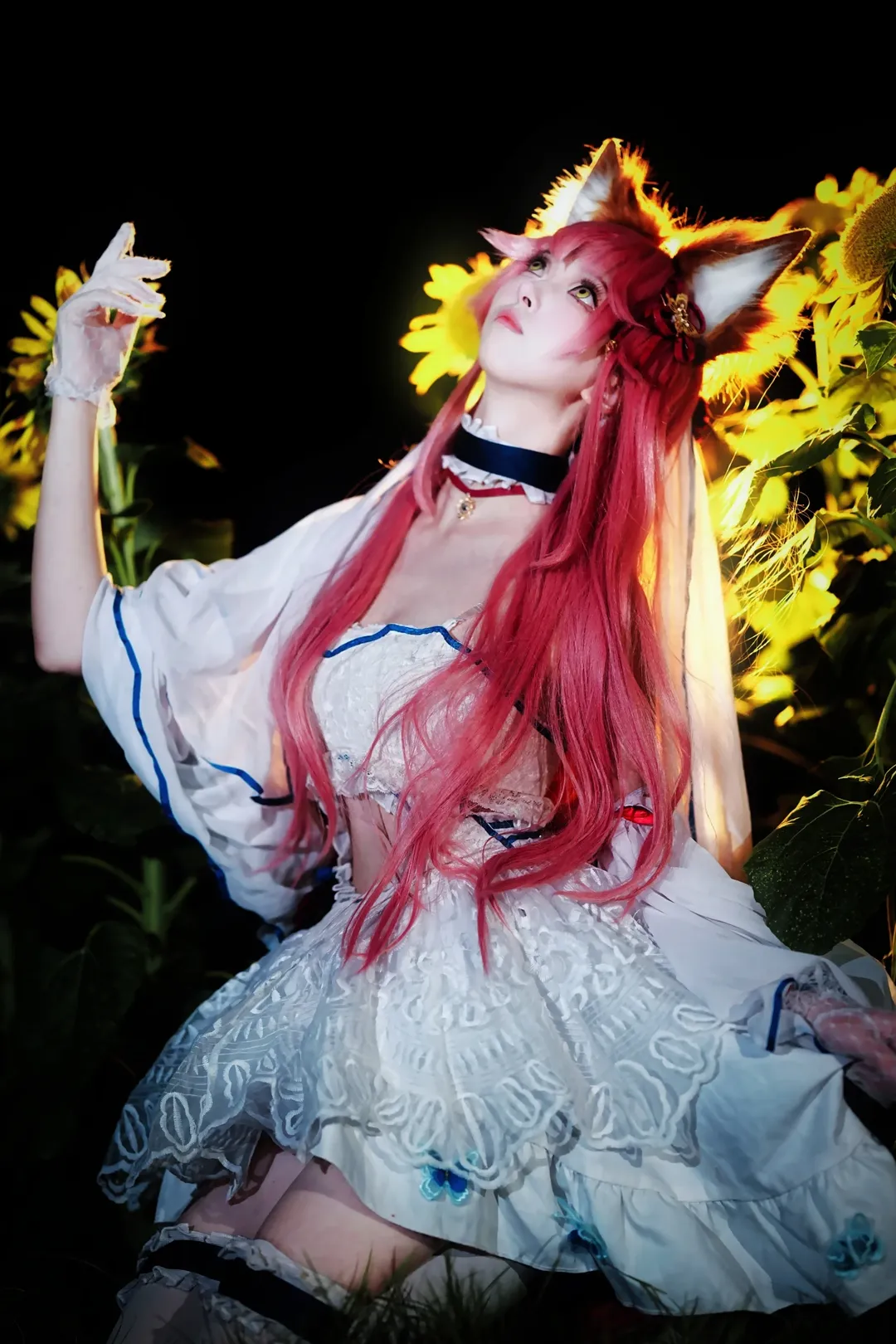 【玉藻前cos】回看半年前在向日葵花海里的Fate/Grand Order之旅 - 第 5 張