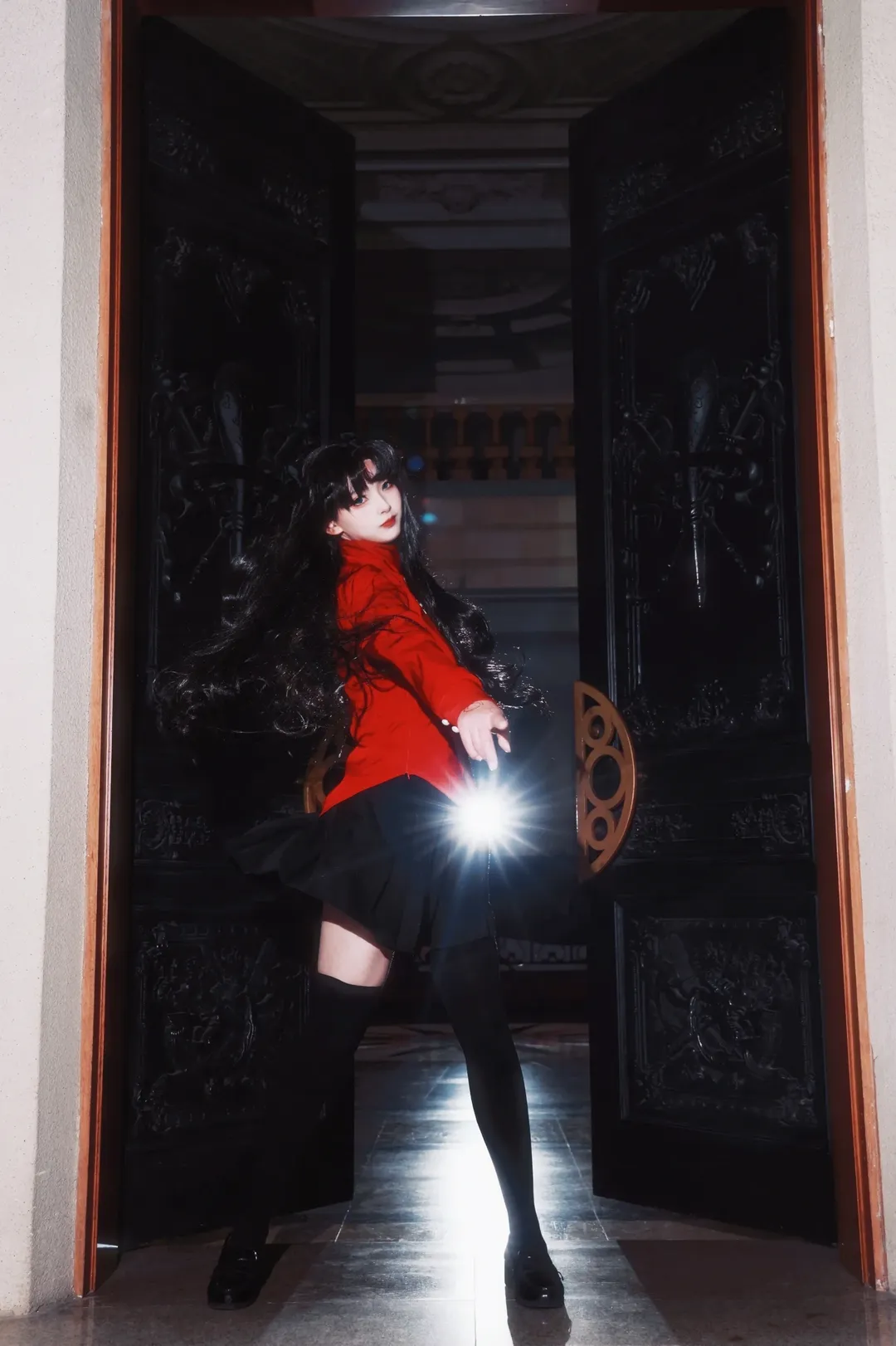 【遠坂凜cos】紅黑配色的魔術師準備出發奪取聖盃 - 第 1 張