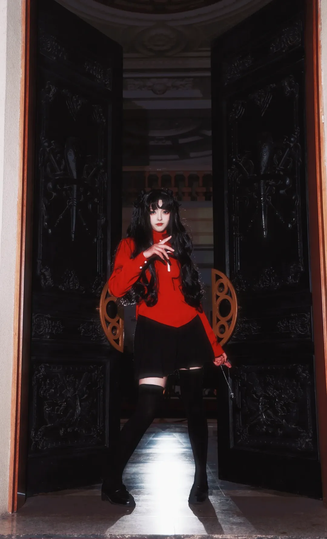【遠坂凜cos】紅黑配色的魔術師準備出發奪取聖盃 - 第 6 張