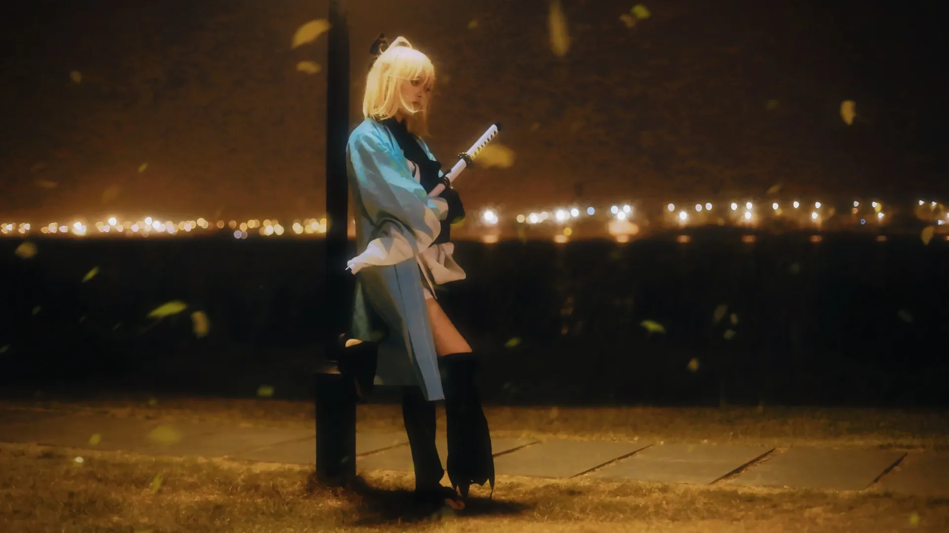【沖田總司cos】Fate/Grand Order中的天才劍士，黑夜裡握刀的一瞬