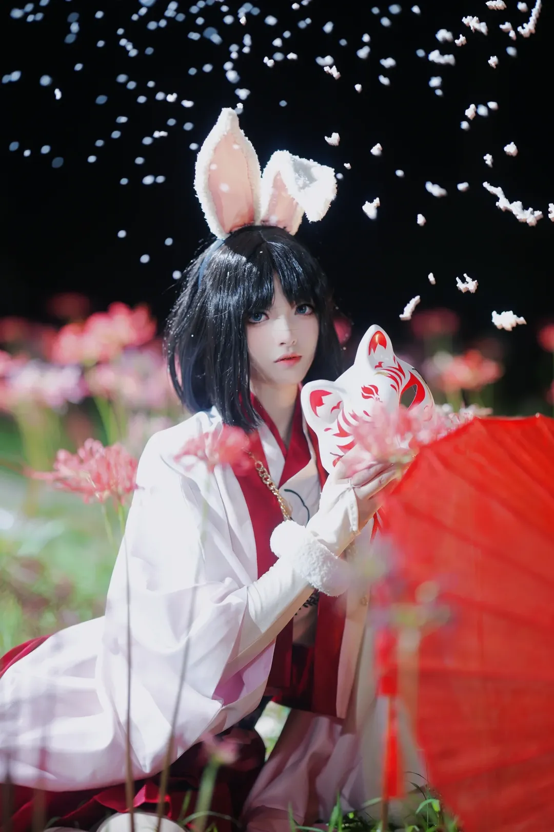 【兩儀式cos】空之境界聯動，彼岸花海中的冷酷劍士 - 第 1 張