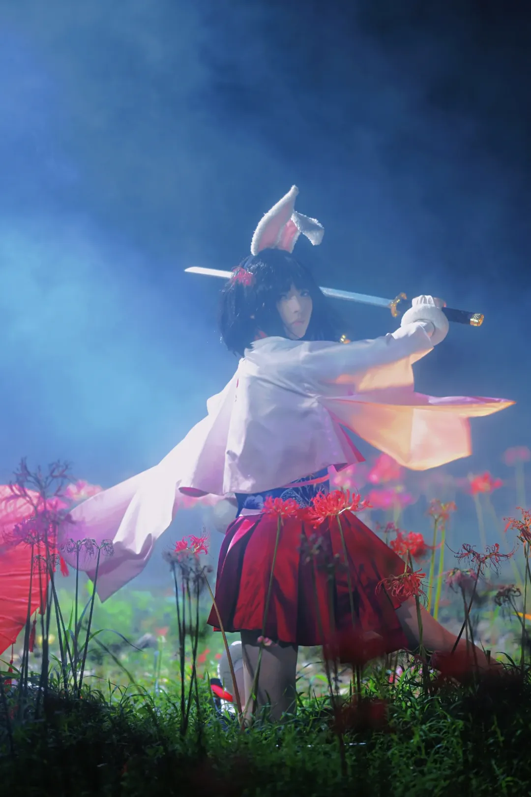 【兩儀式cos】空之境界聯動，彼岸花海中的冷酷劍士 - 第 3 張