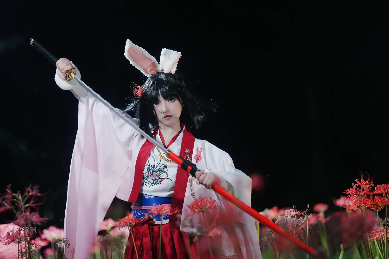 【兩儀式cos】空之境界聯動，彼岸花海中的冷酷劍士 - 第 6 張