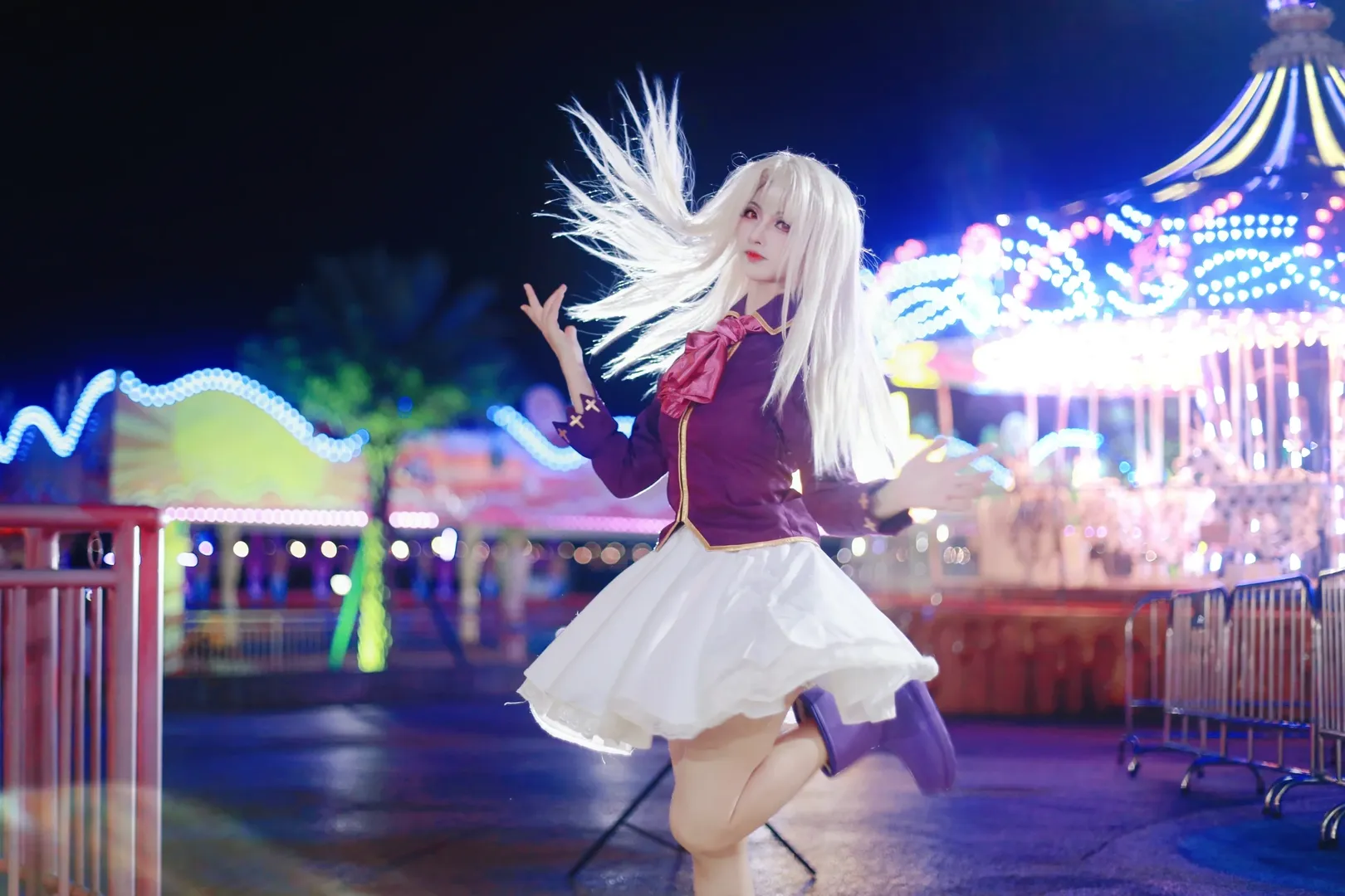 【伊莉雅cos】fgo fate 游乐园夜景限定拍摄 - 第 1 张