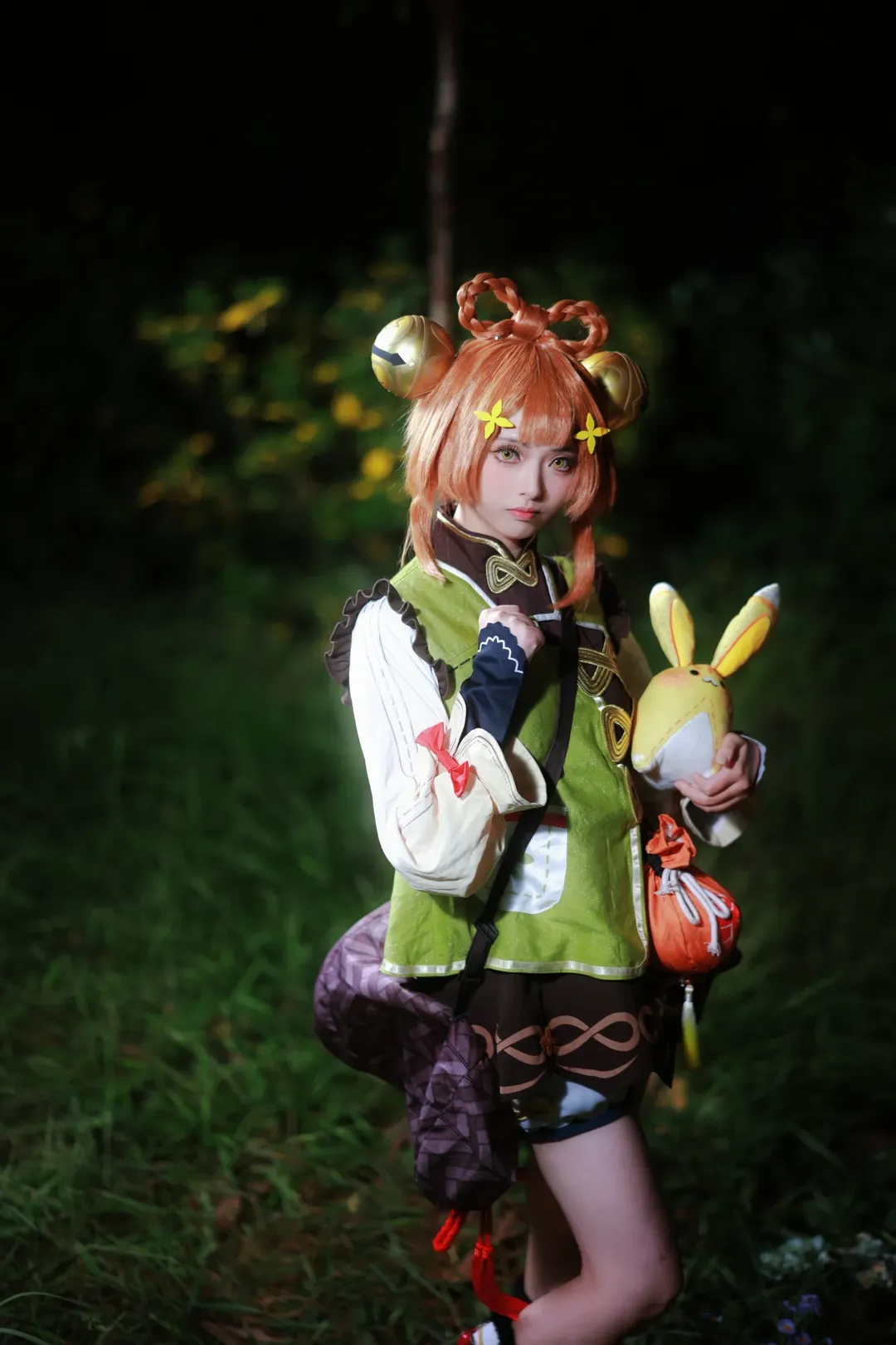 【瑶瑶cos】原神里的采药少女，夜林拍摄心得 - 第 5 张