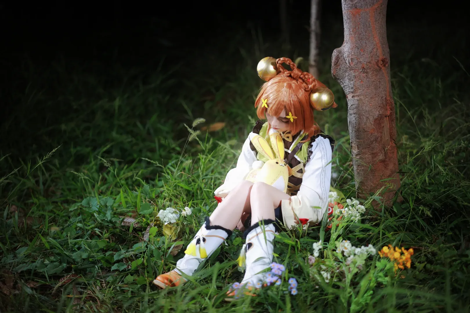 【瑶瑶cos】原神里的采药少女，夜林拍摄心得 - 第 8 张