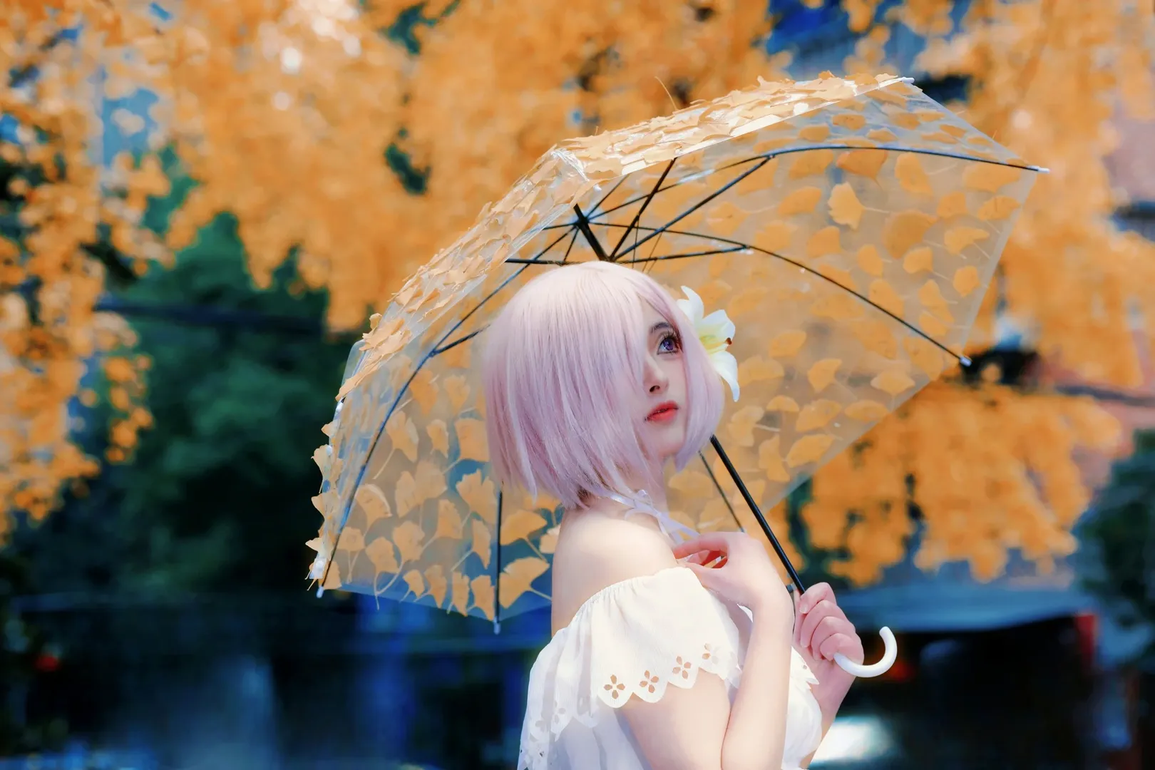 【玛修cos】Fate秋日银杏下的守护 - 第 2 张