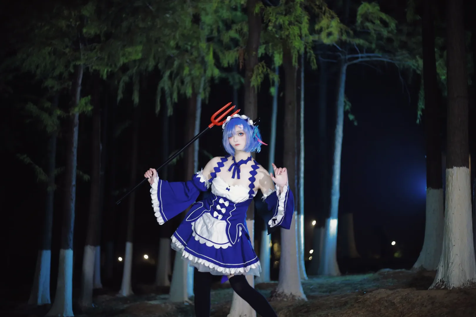 【蕾姆cos】從零開始的異界生活夜晚樹林拍攝記錄 - 第 1 張