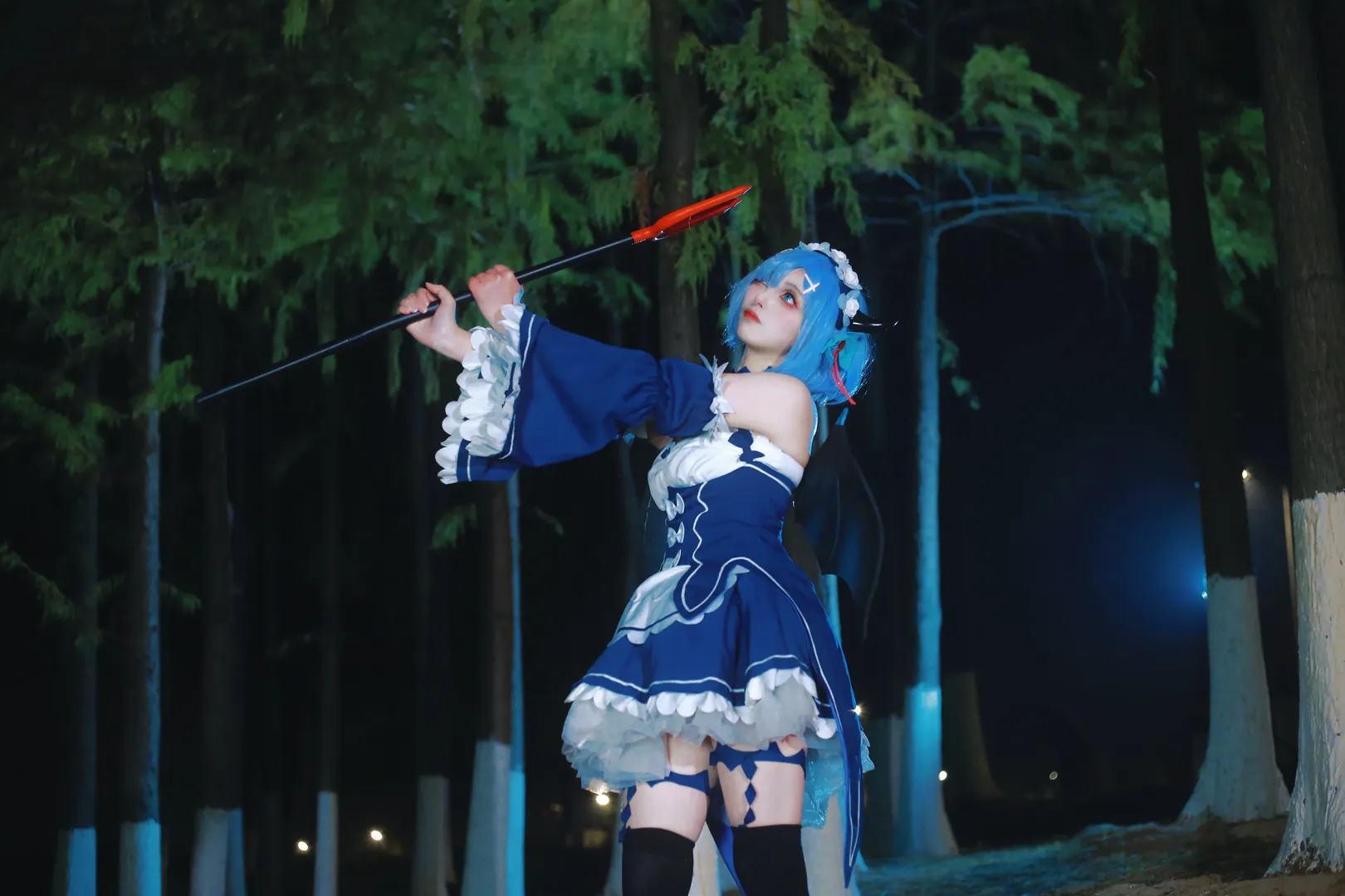 【蕾姆cos】從零開始的異界生活夜晚樹林拍攝記錄 - 第 2 張