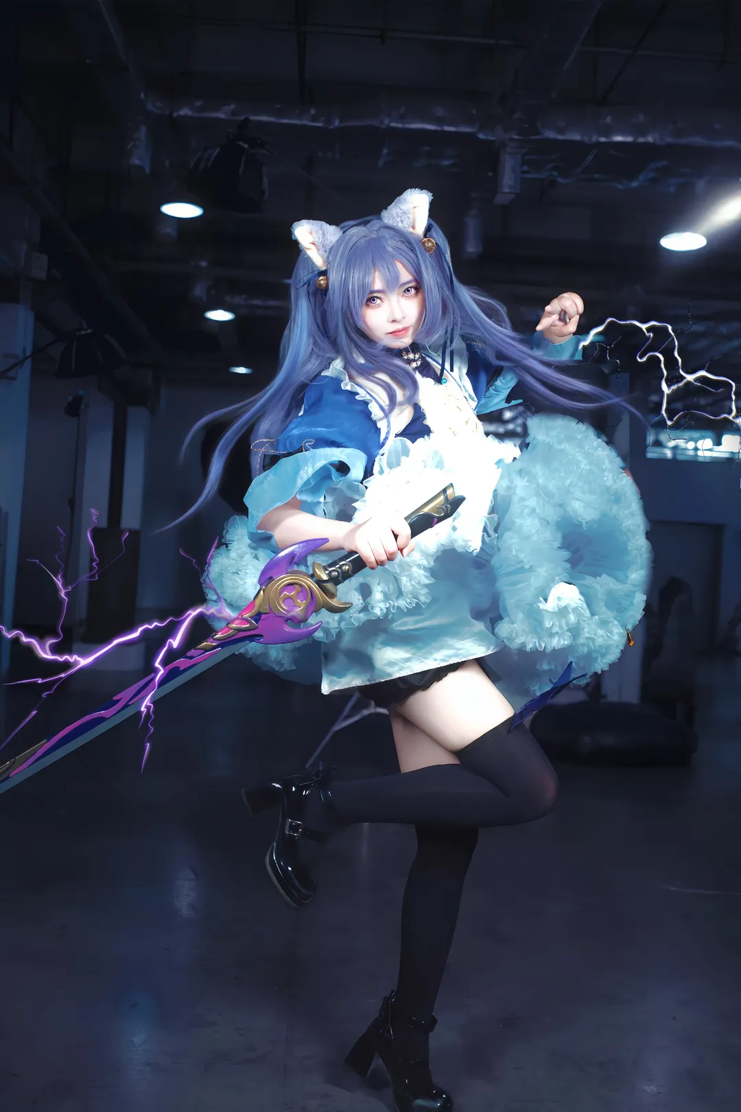 【刻晴cos】璃月雷神在此，并非牛杂师傅