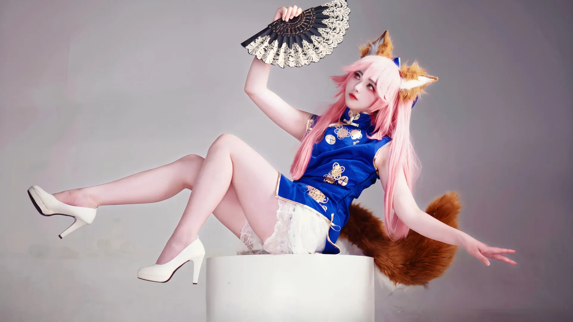 【玉藻前cos】Fate/Grand Order旗袍九尾狐的深夜打版日常