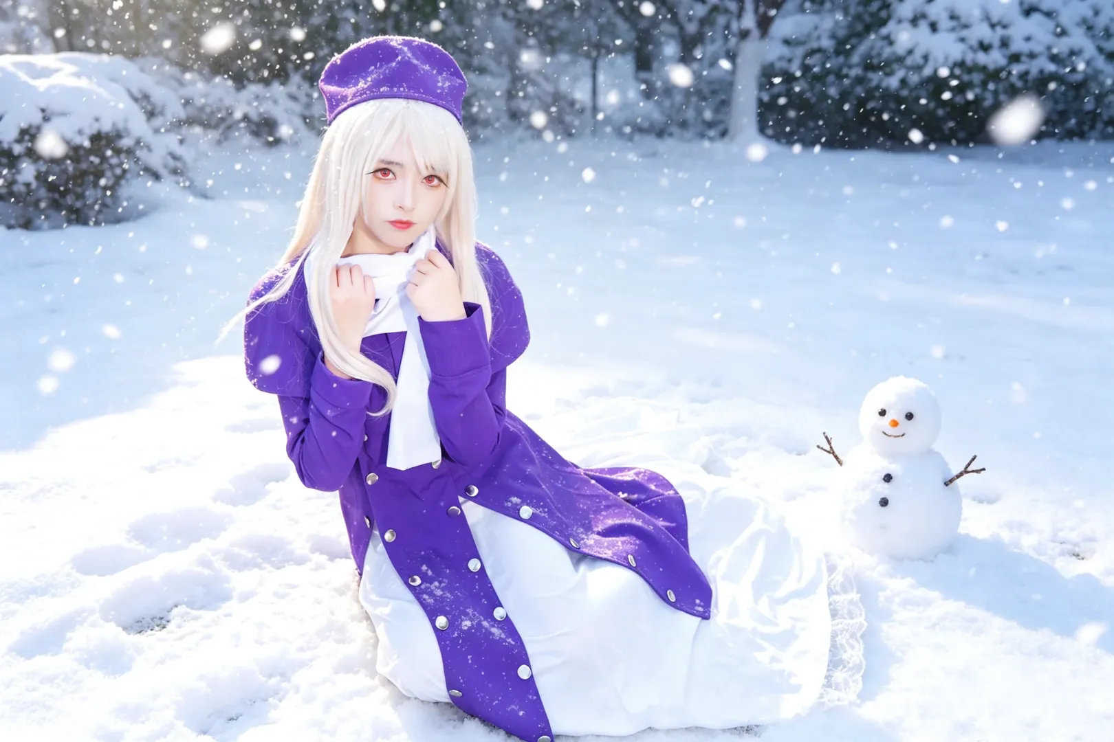 【伊莉雅cos】雪地里的冬日氛围感