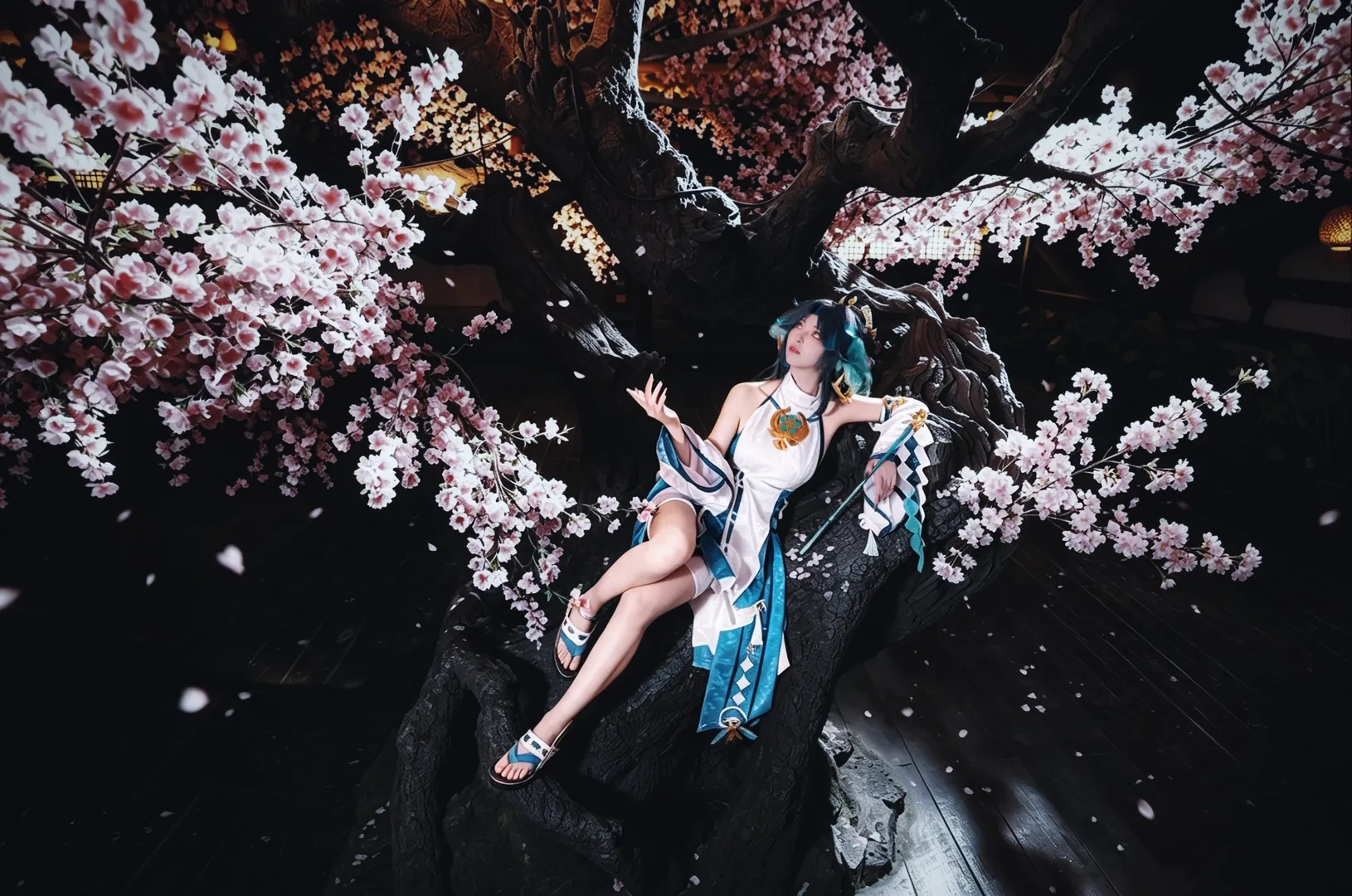【八重魈子cos】原神长沙鱼王传樱花场景，古风写真记录 - 第 2 张