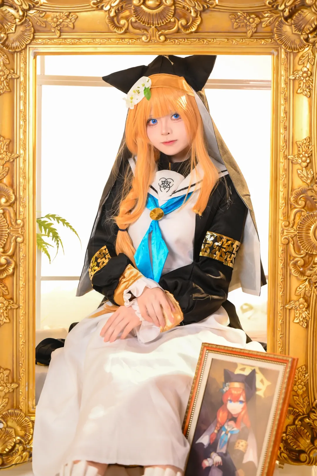 【伊落玛丽cos】蔚蓝档案里的橘猫猫，玛娜丽莎的微笑生日记录