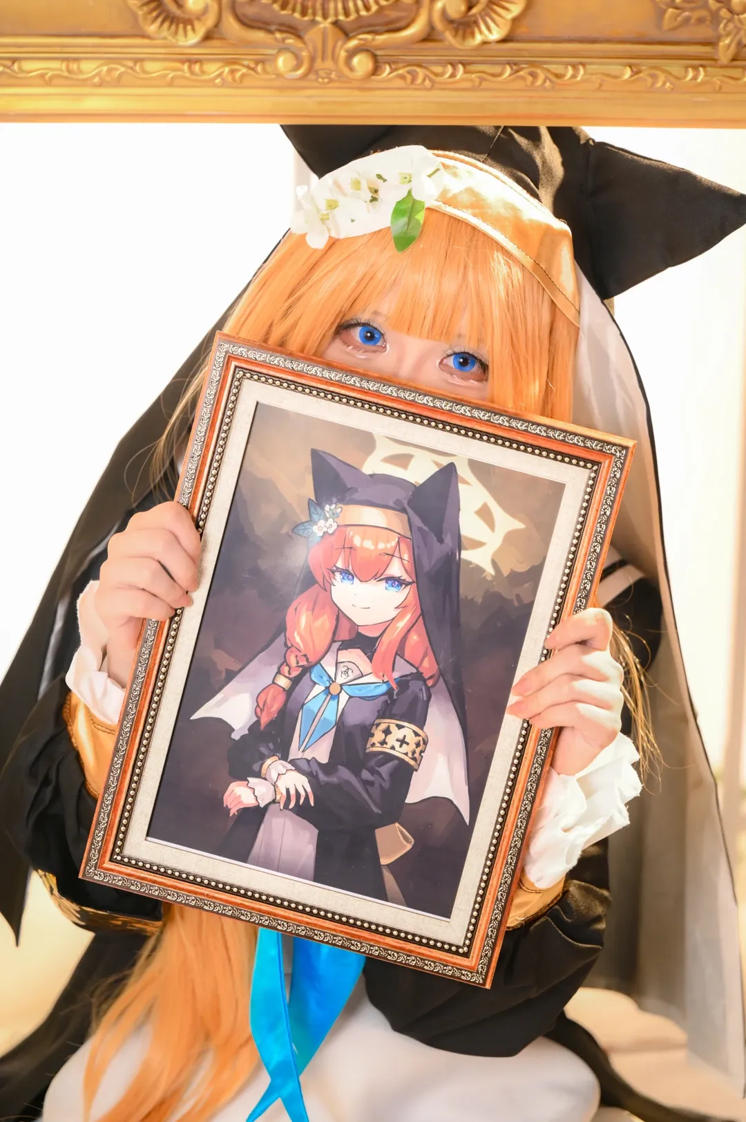 【伊落マリー コスプレ】『ブルーアーカイブ』のシスターにゃんこ、ベールを被ればお淑やかに - 3 枚目