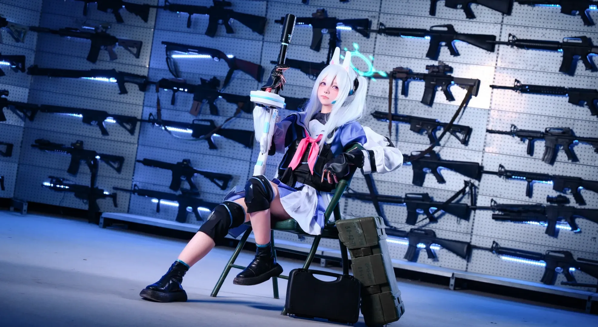 【月雪宫子cos】蔚蓝档案，战术少女的新年武装 - 第 3 张