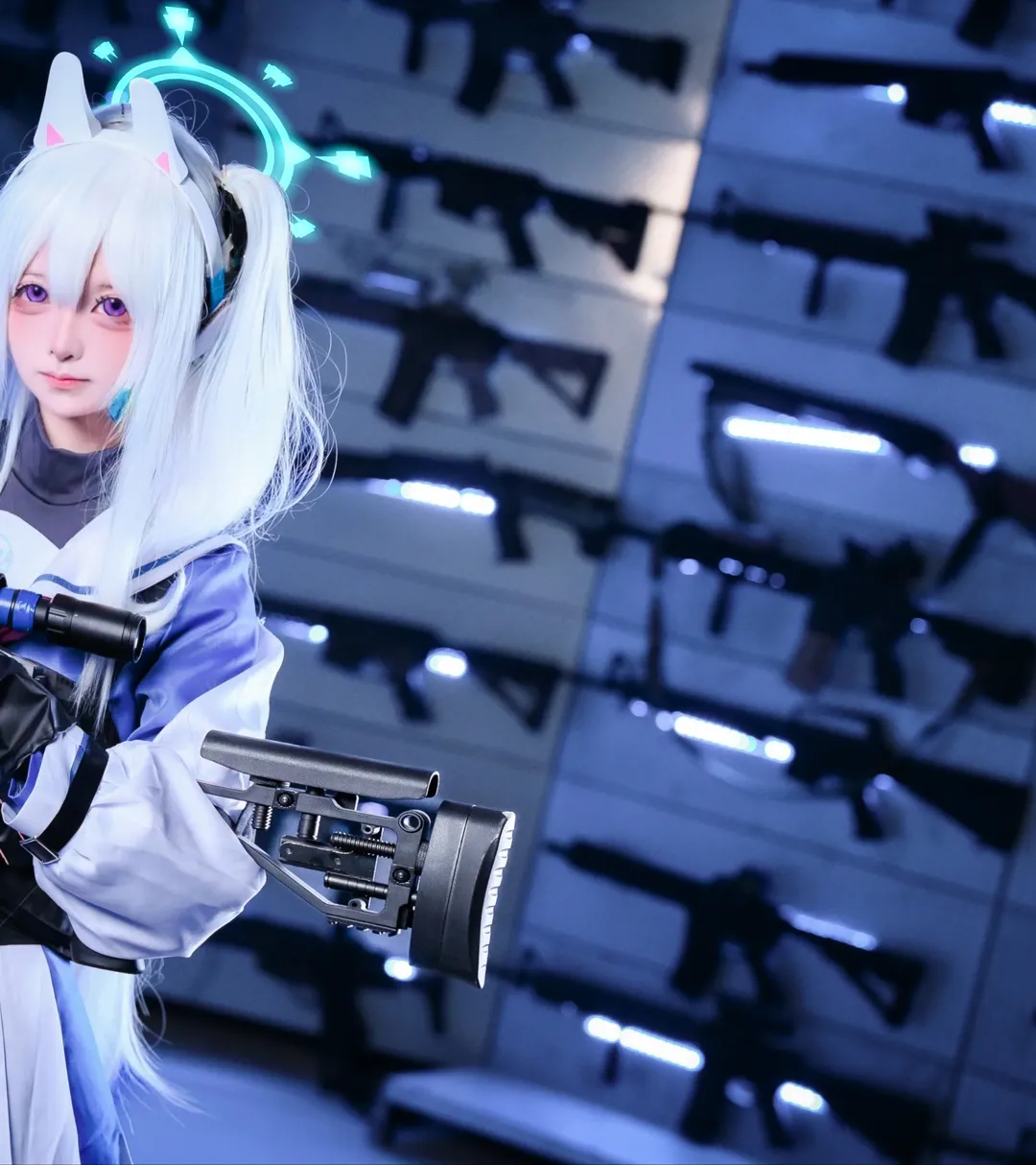 【月雪宫子cos】蔚蓝档案，战术少女的新年武装 - 第 8 张