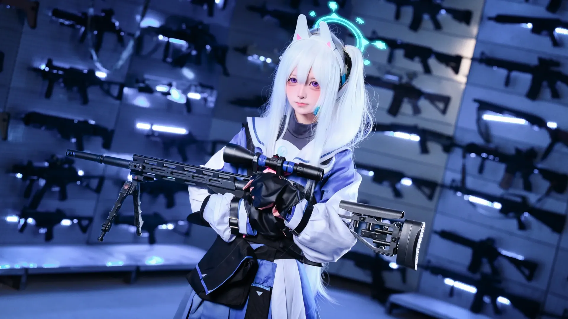 【月雪宫子cos】蔚蓝档案，战术少女的新年武装 - 第 9 张