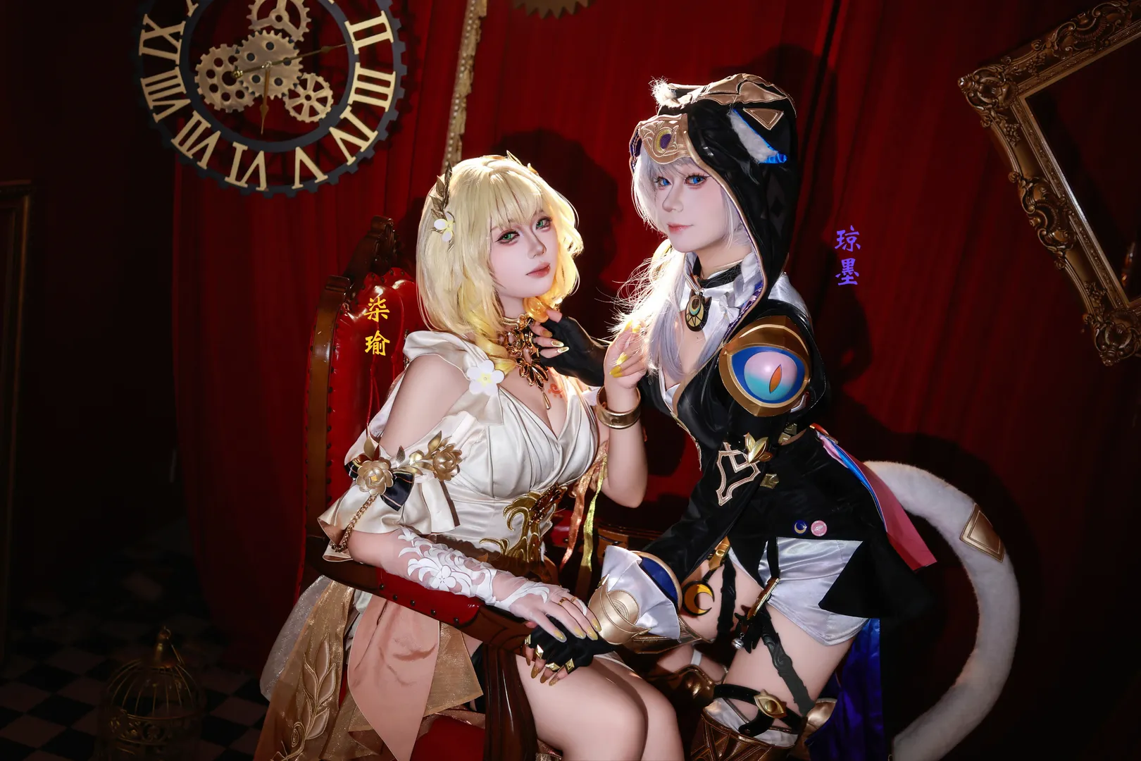 【アグライア コスプレ】『崩壊：スターレイル』、鍵盤と歯車で凝固させるアグライア&セフィエルの刻 - 1 枚目