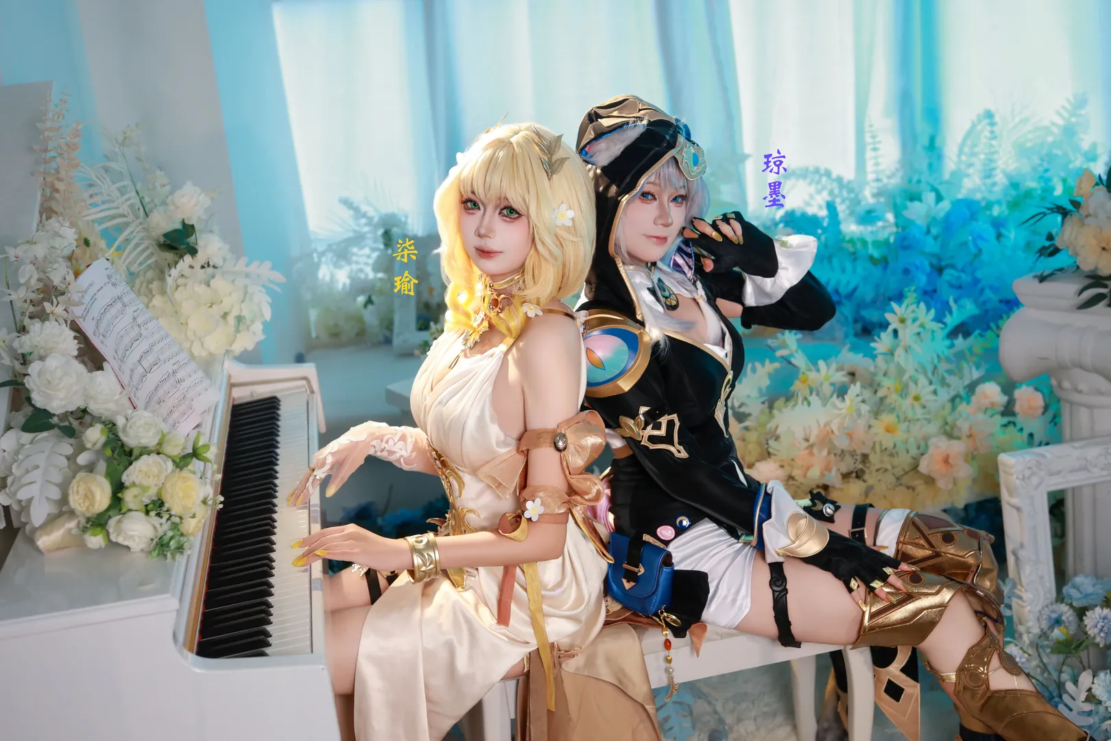 【アグライア コスプレ】『崩壊：スターレイル』、鍵盤と歯車で凝固させるアグライア&セフィエルの刻 - 3 枚目
