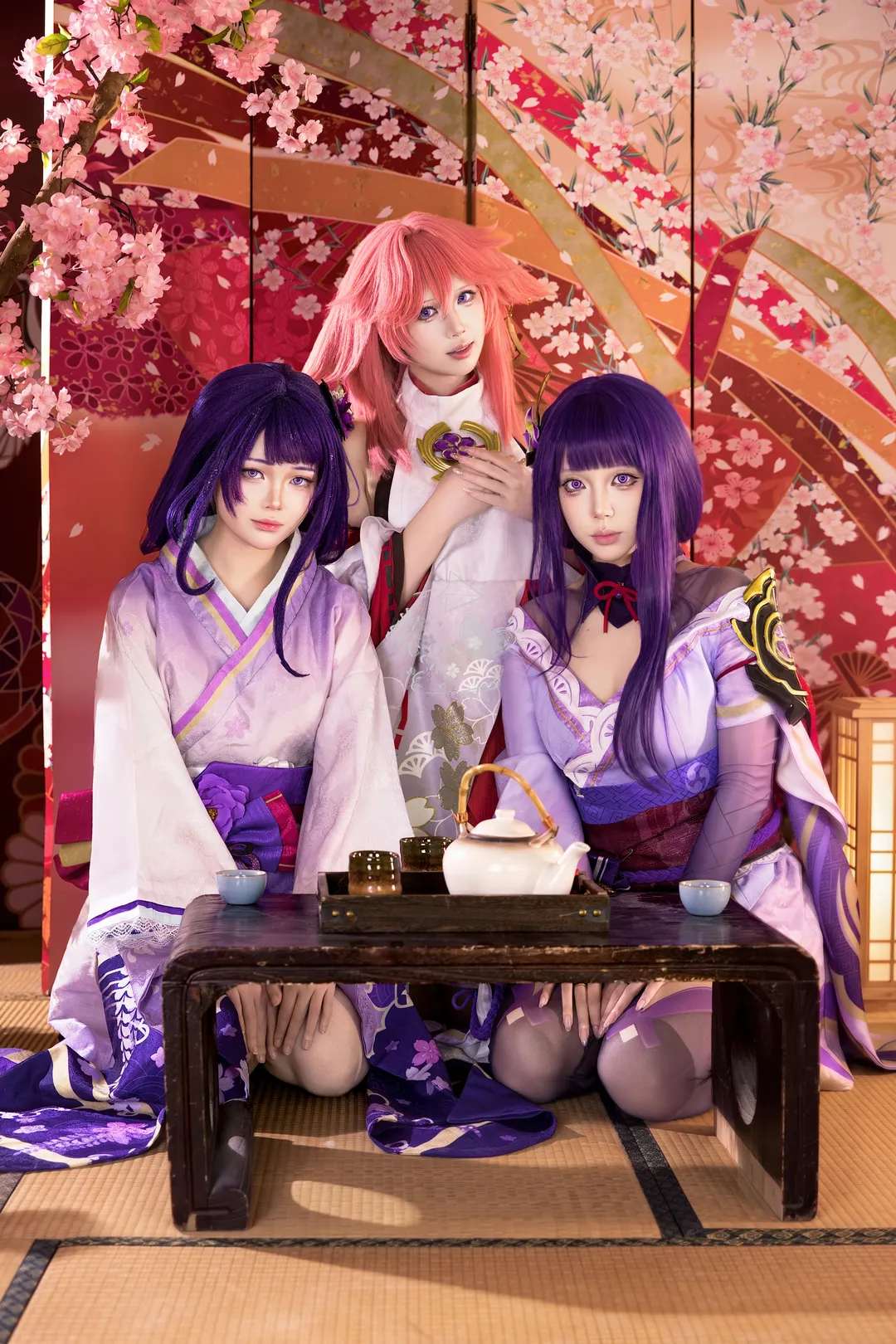 【八重神子cos】鳴神組和室茶會，定格稻妻的閒暇時光 - 第 1 張