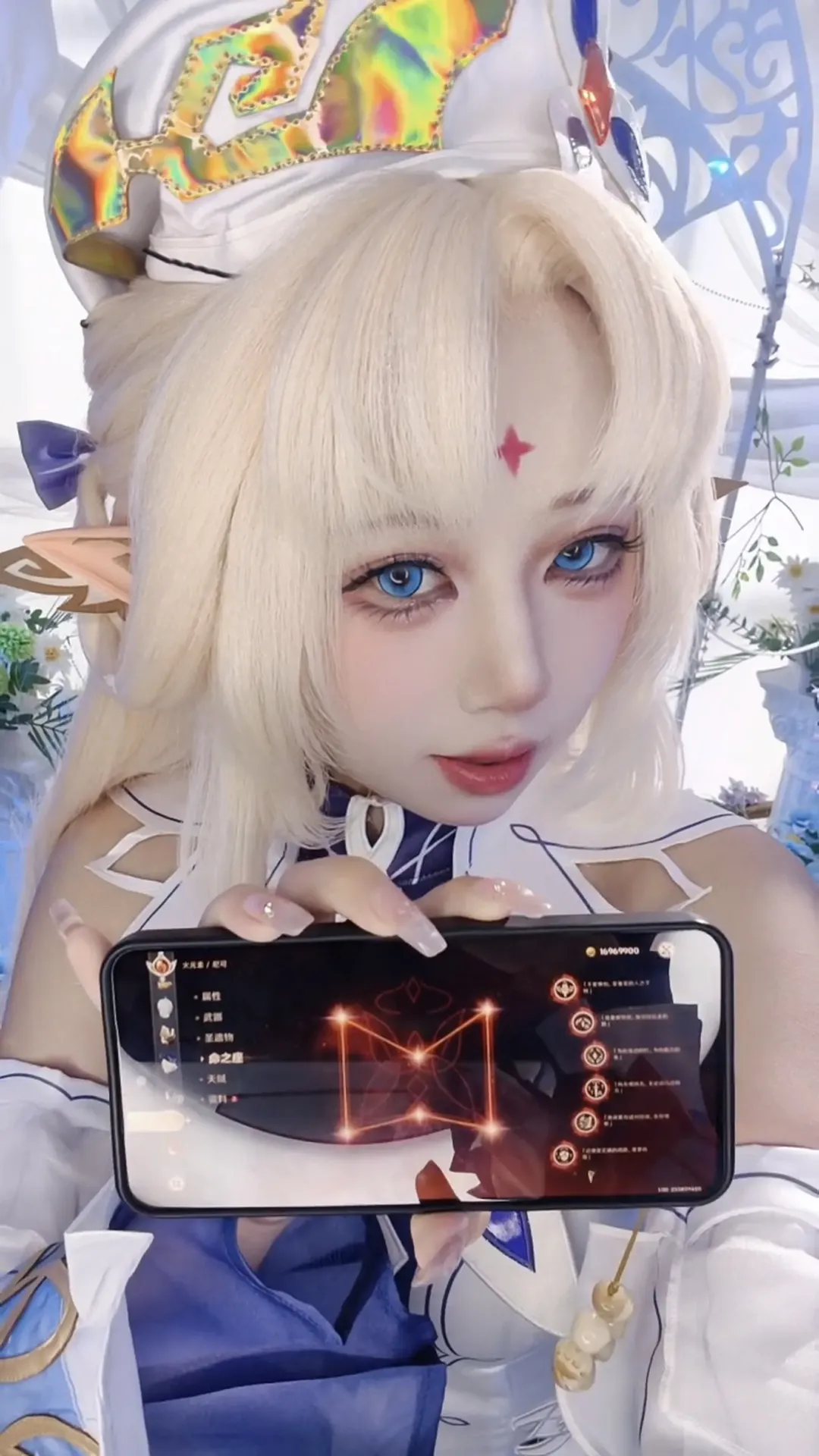 【尼可cos】原神满命玩家分享，精灵耳美瞳的细节还原 - 第 1 张