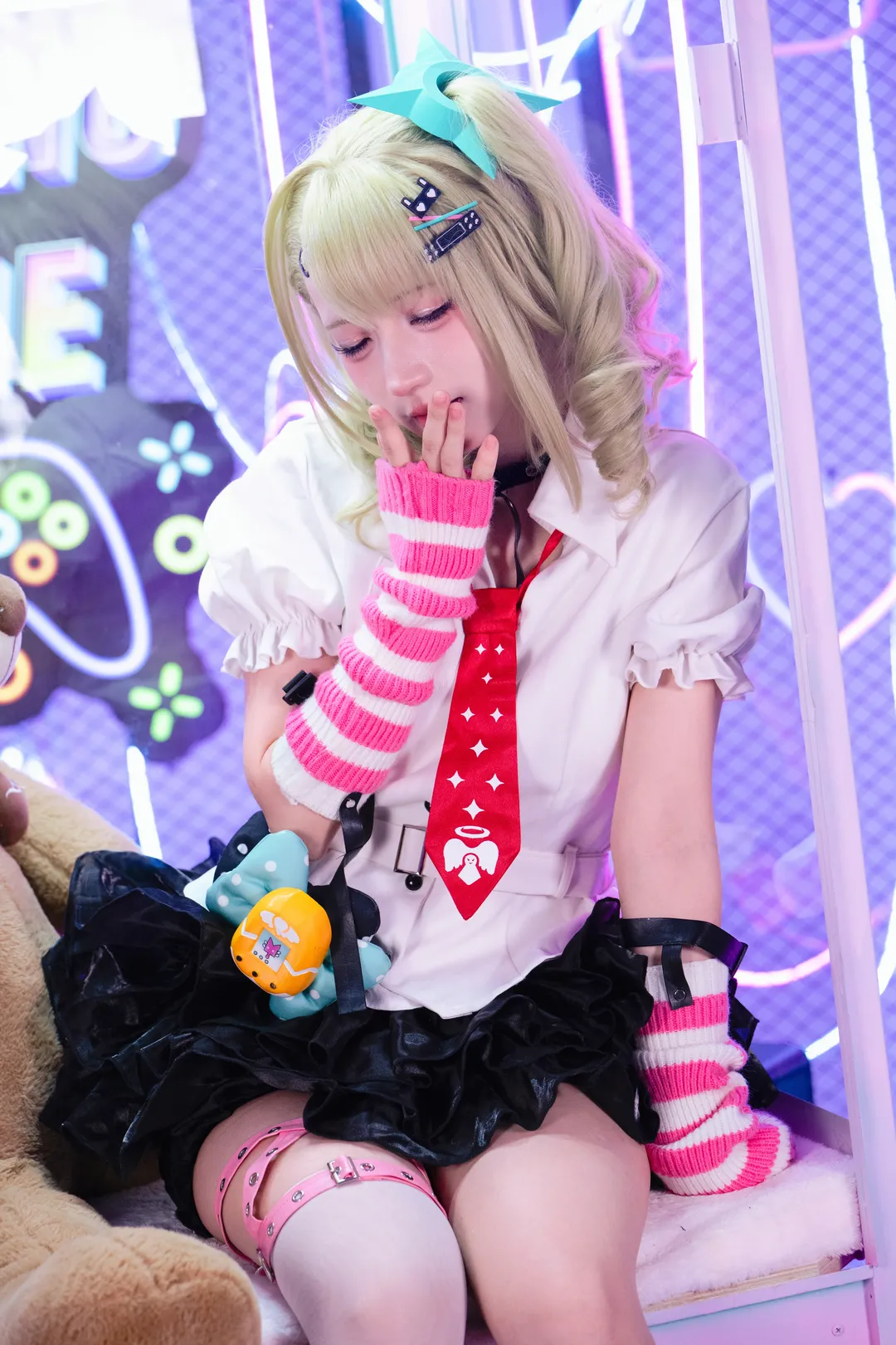 【千夏蕾咪cos】绝区零妄想天使，电玩城里的甜美与叛逆 - 第 5 张