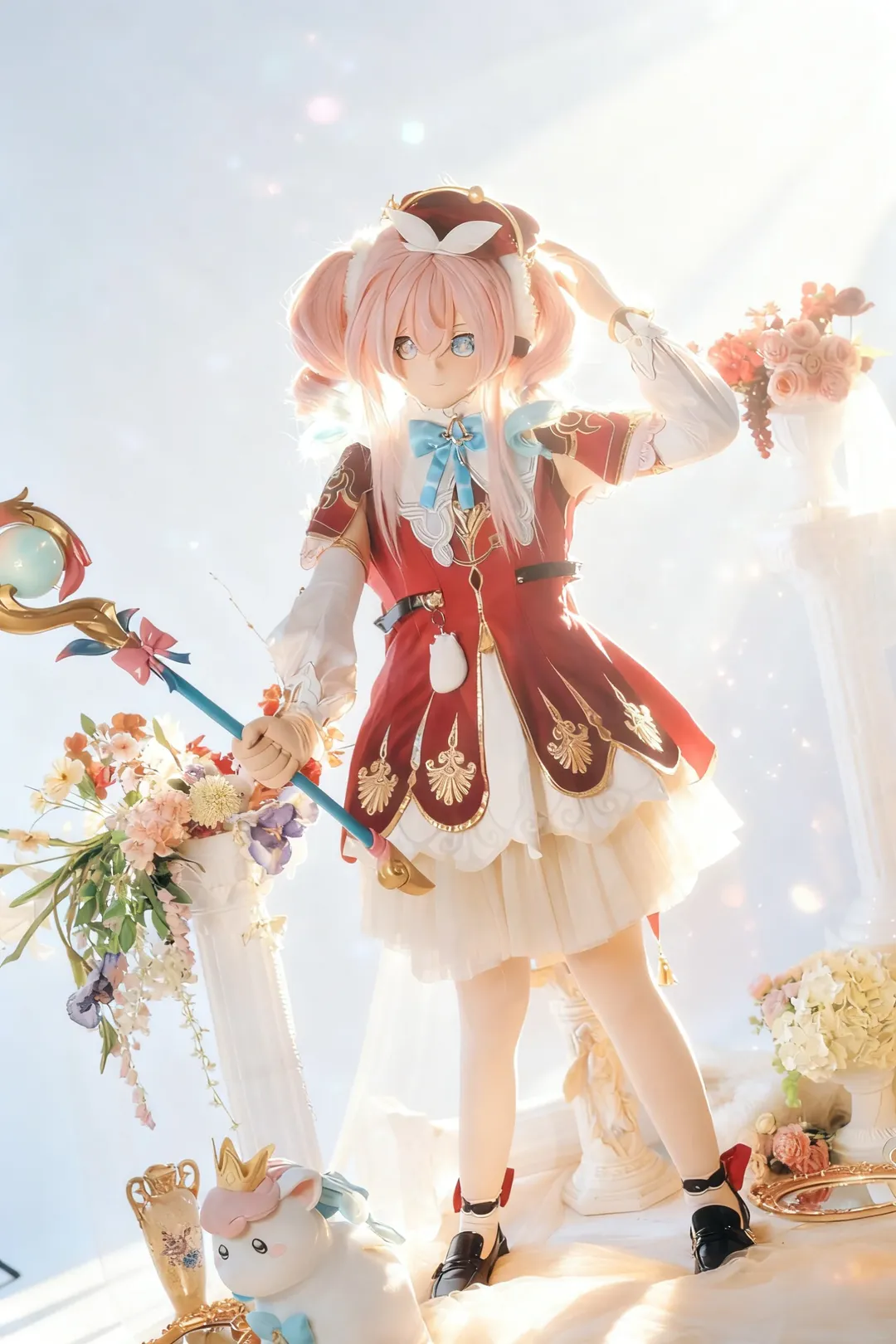 【崩坏星穹铁道cos】红白魔法少女风的kig系装扮，光影下的治愈感