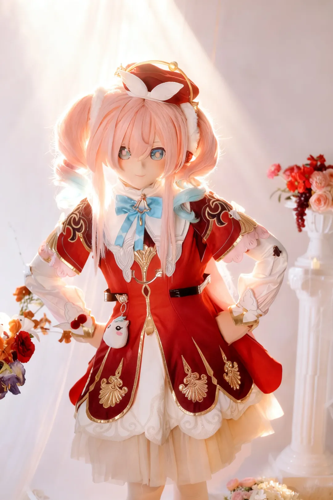 [Honkai: Star Rail cosplay] Red and White Magical Girl Style Kig Style Outfit: Healing Aura Under Light and Shadow - Image 6