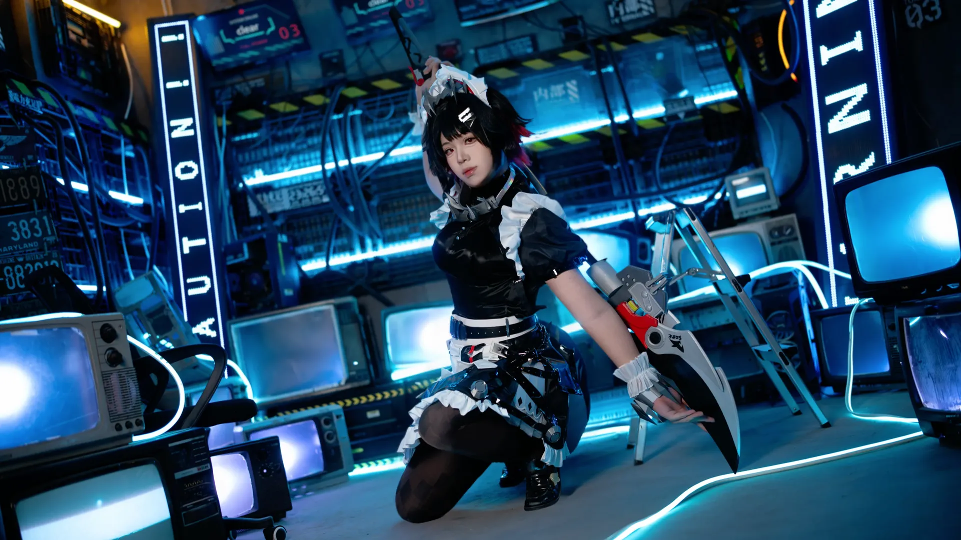 [Ellen Joe cosplay] The Fiercest Head Maid in Zenless Zone Zero: Where Scythe and Desserts Coexist - Image 3