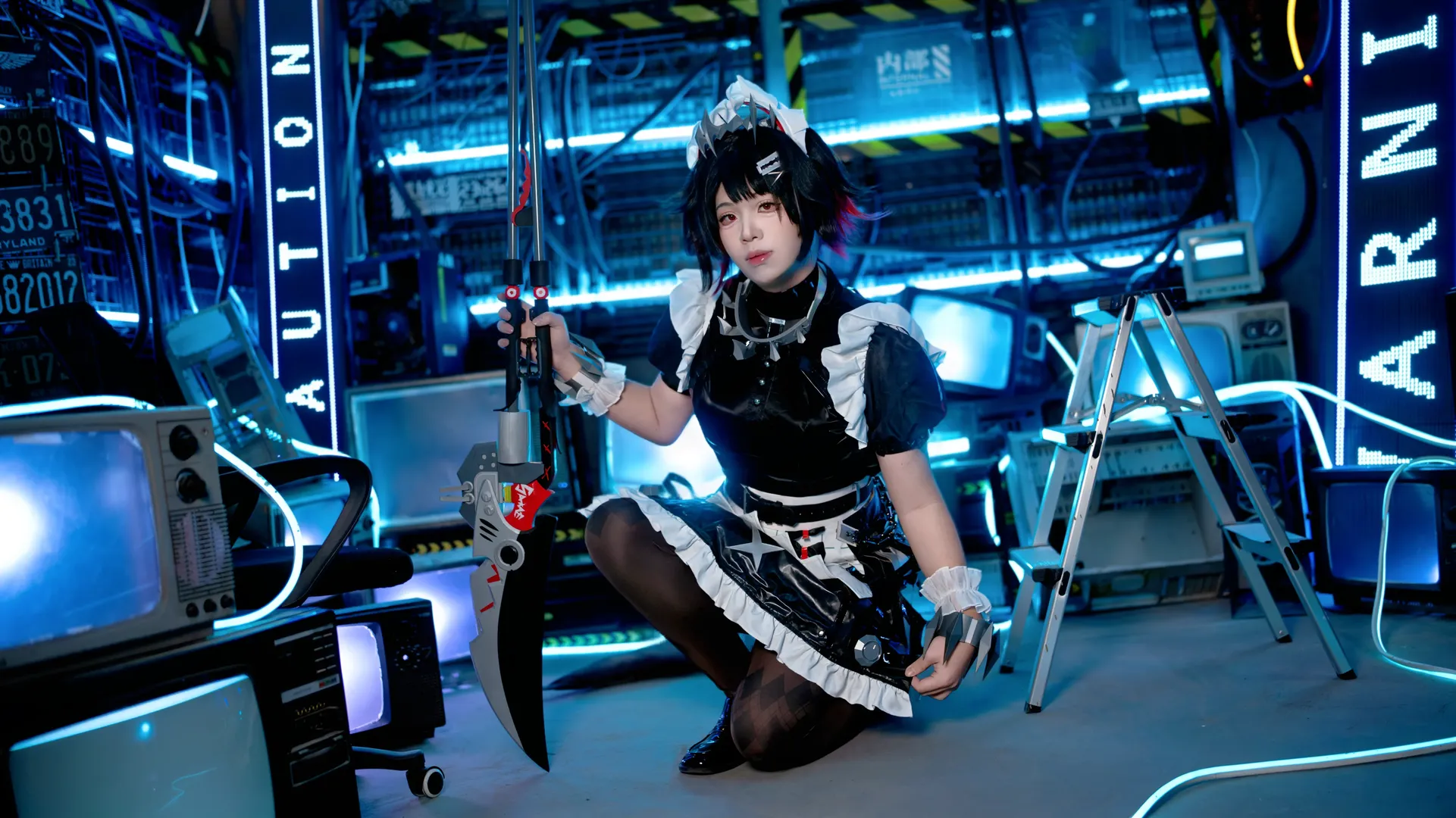 [Ellen Joe cosplay] The Fiercest Head Maid in Zenless Zone Zero: Where Scythe and Desserts Coexist - Image 4