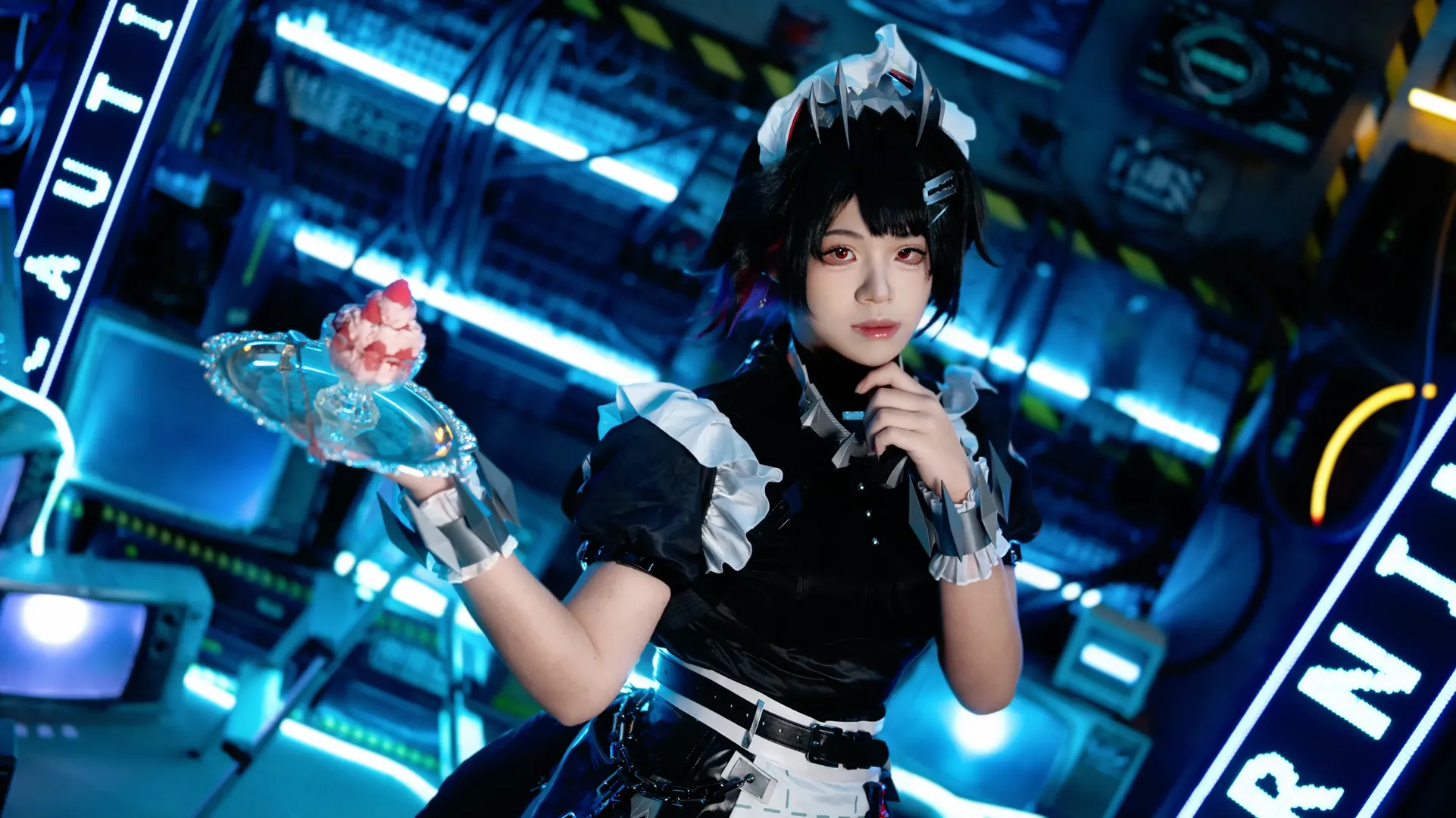 [Ellen Joe cosplay] The Fiercest Head Maid in Zenless Zone Zero: Where Scythe and Desserts Coexist - Image 8