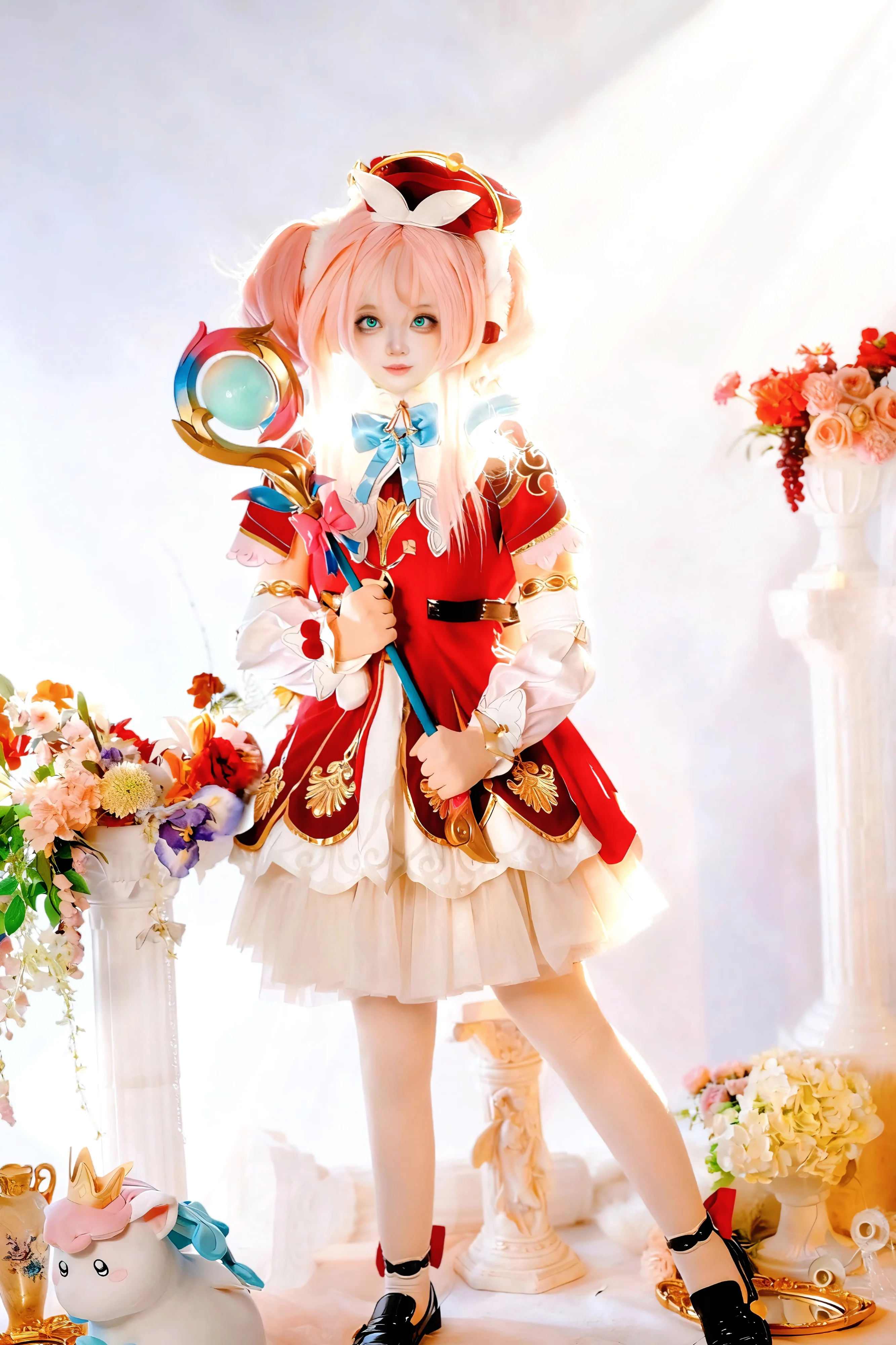 【风堇cos】崩坏星穹铁道，粉发法杖化身治愈光 - 第 1 张