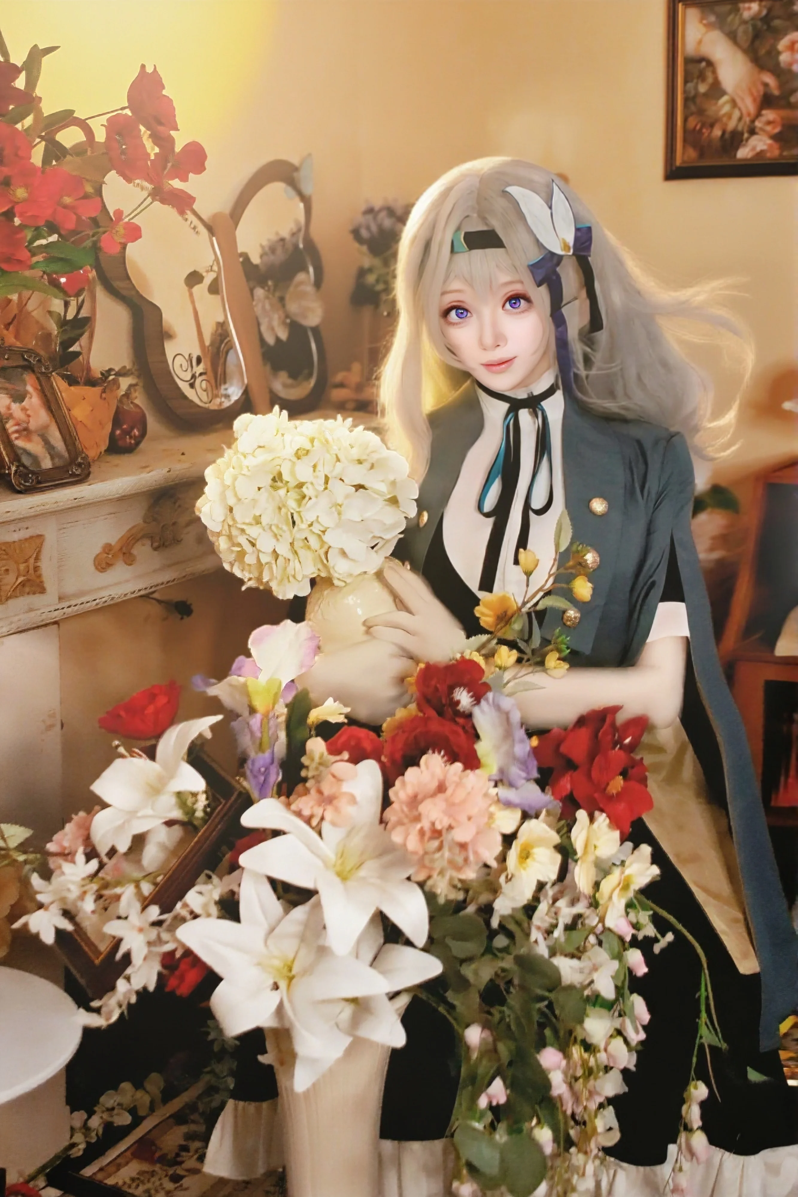 【流萤cos】崩坏星穹铁道，在花丛中捕捉一片温柔 - 第 1 张