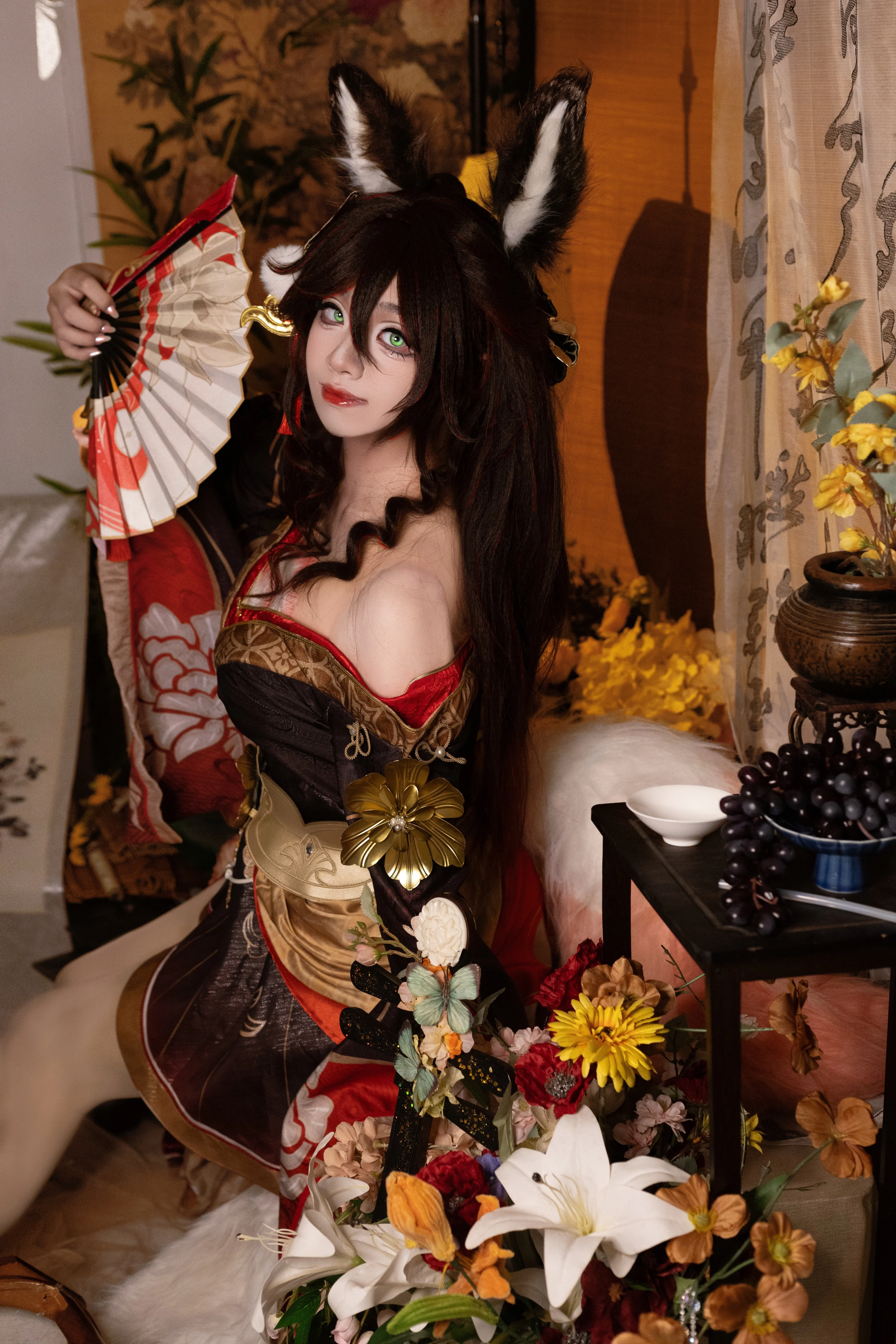 【忘归人cos】崩坏星穹铁道里的狐尾摇曳与古风视觉感 - 第 1 张