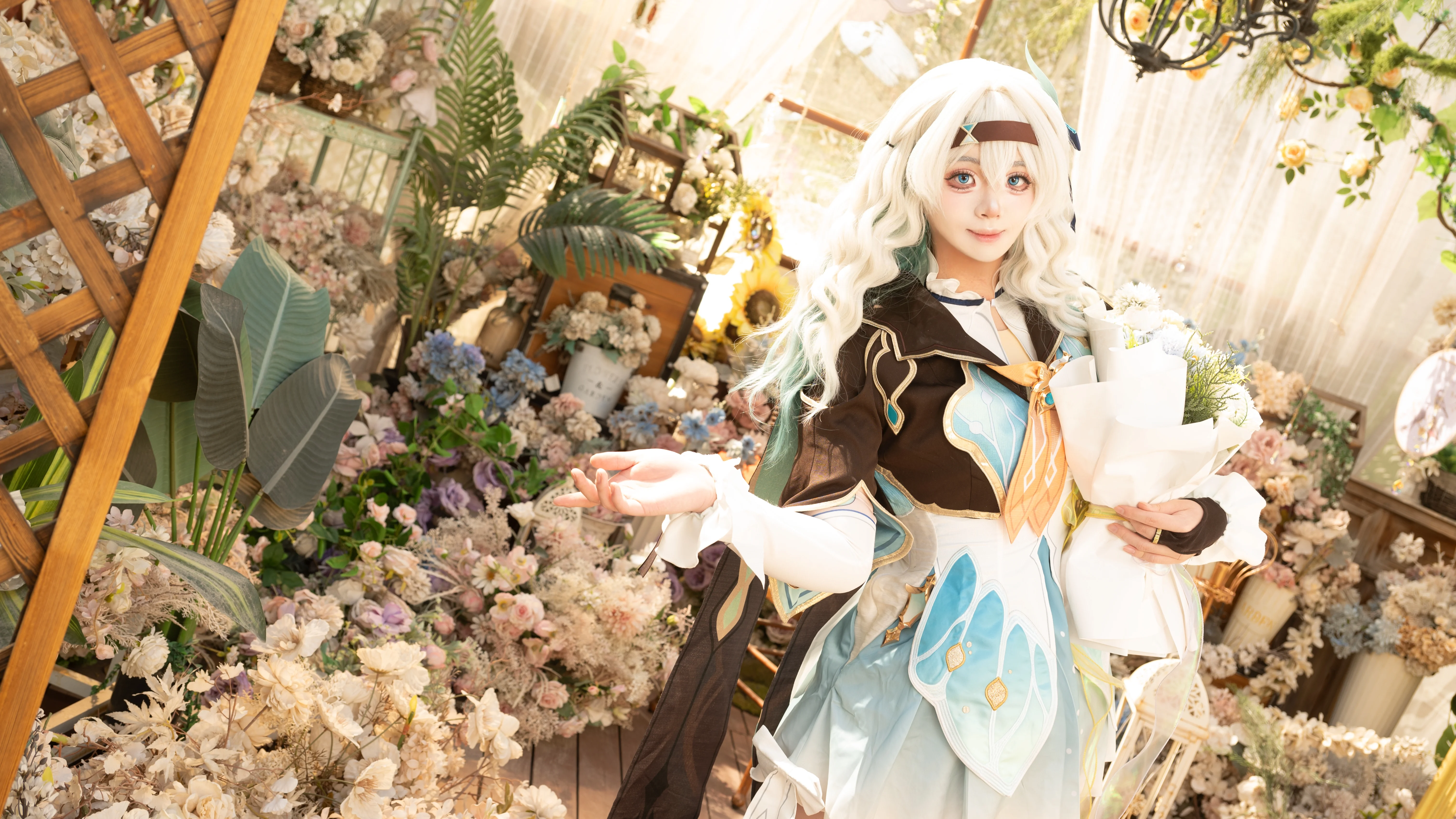 【流萤cos】崩坏星穹铁道，花丛中的浪漫定格 - 第 1 张