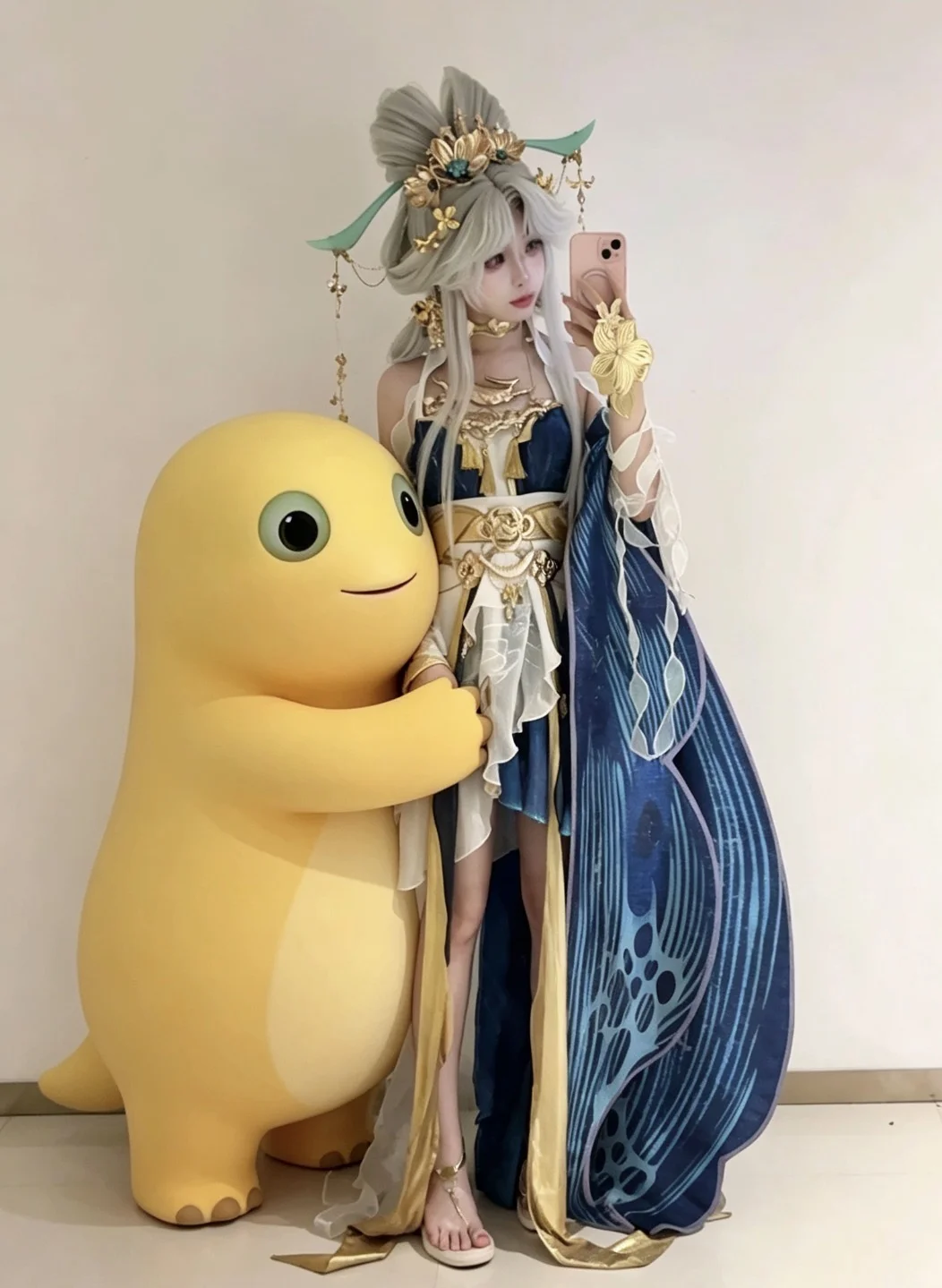 【嫦娥cos】王者荣耀落星盏对镜自拍分享 - 第 1 张