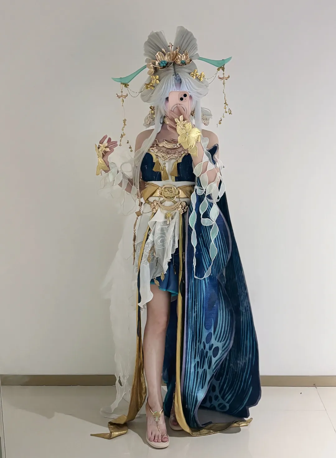 【嫦娥cos】王者荣耀落星盏对镜自拍分享 - 第 2 张