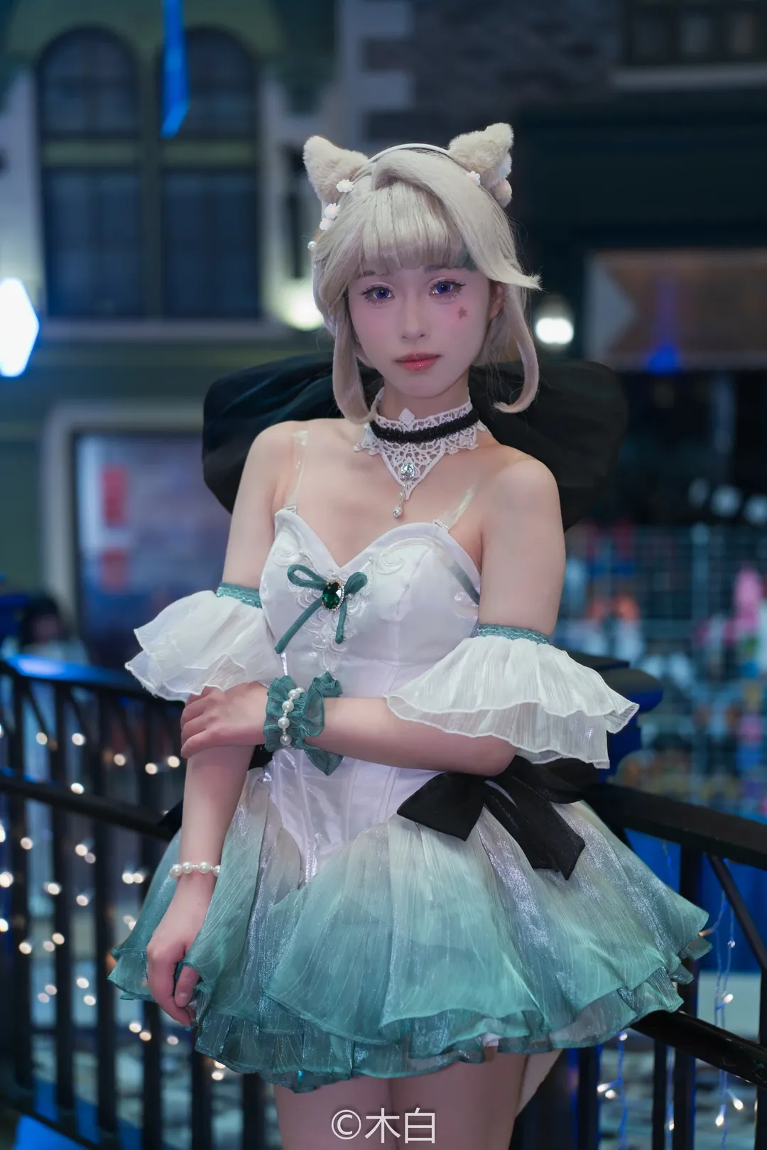 【琳妮特cos】铃兰圆舞曲，夜色中轻盈的猫步 - 第 3 张