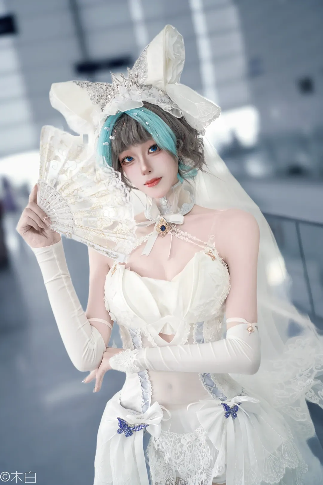 【柴郡cos】碧藍航線誓約婚紗，藍白貓貓頭大勝利 - 第 1 張