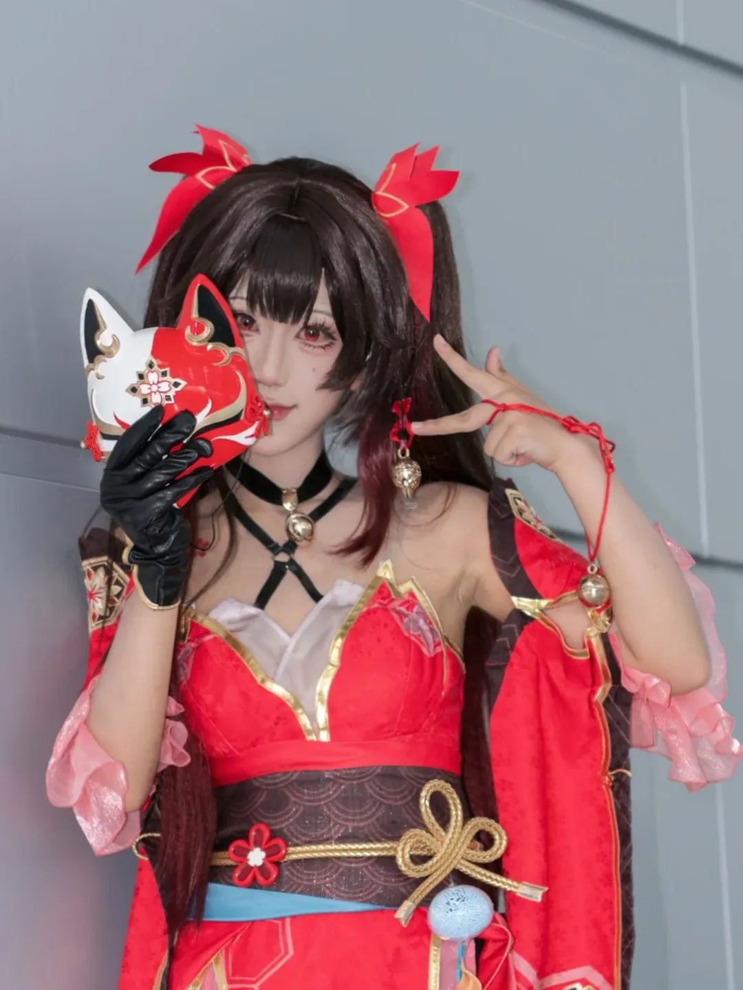 【花火cos】崩坏星穹铁道里的欢愉戏精，狐狸面具准备就绪 - 第 1 张