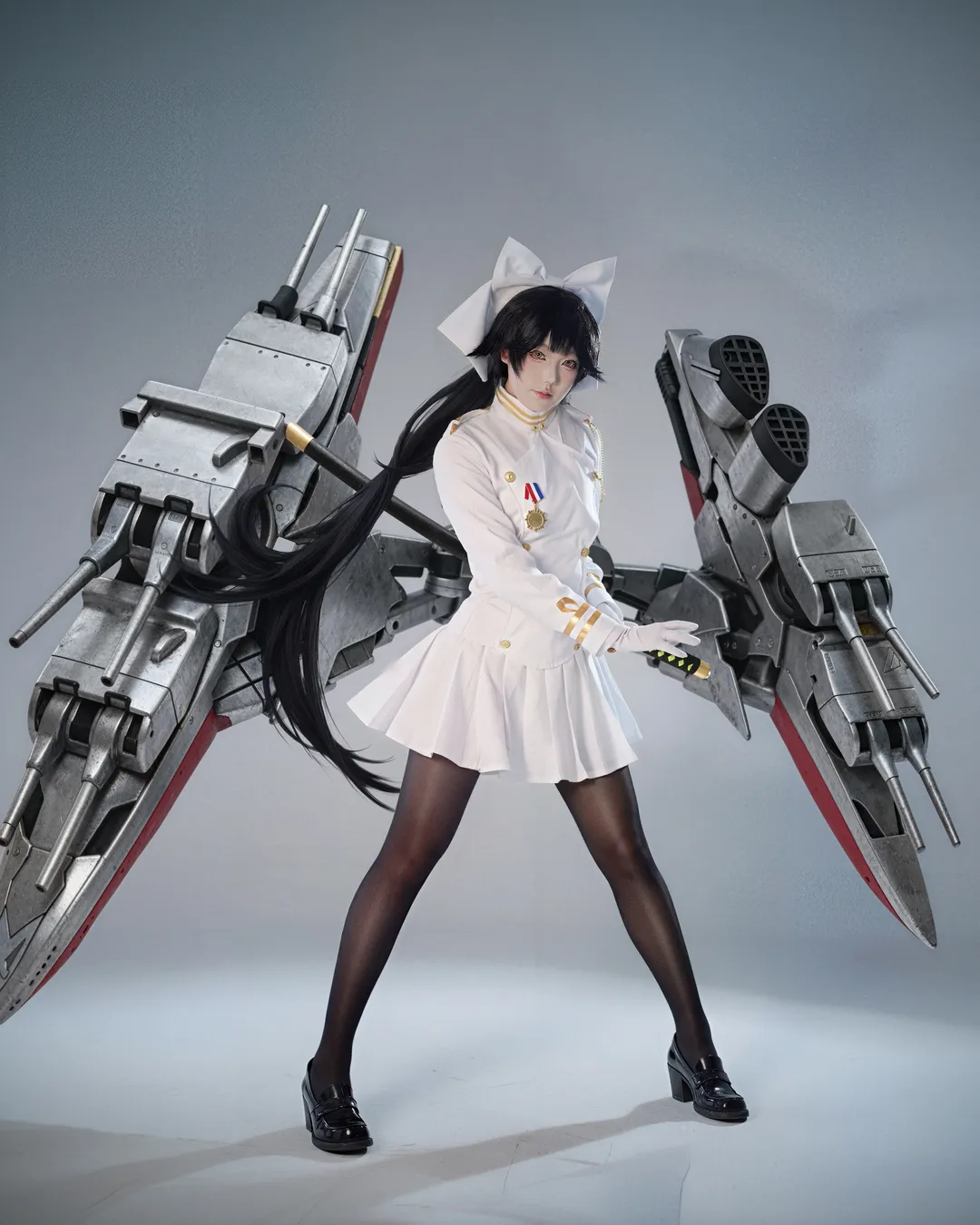 【高雄コスプレ】アズールレーン重巡洋艦一番艦の白い軍服姿 - 1 枚目