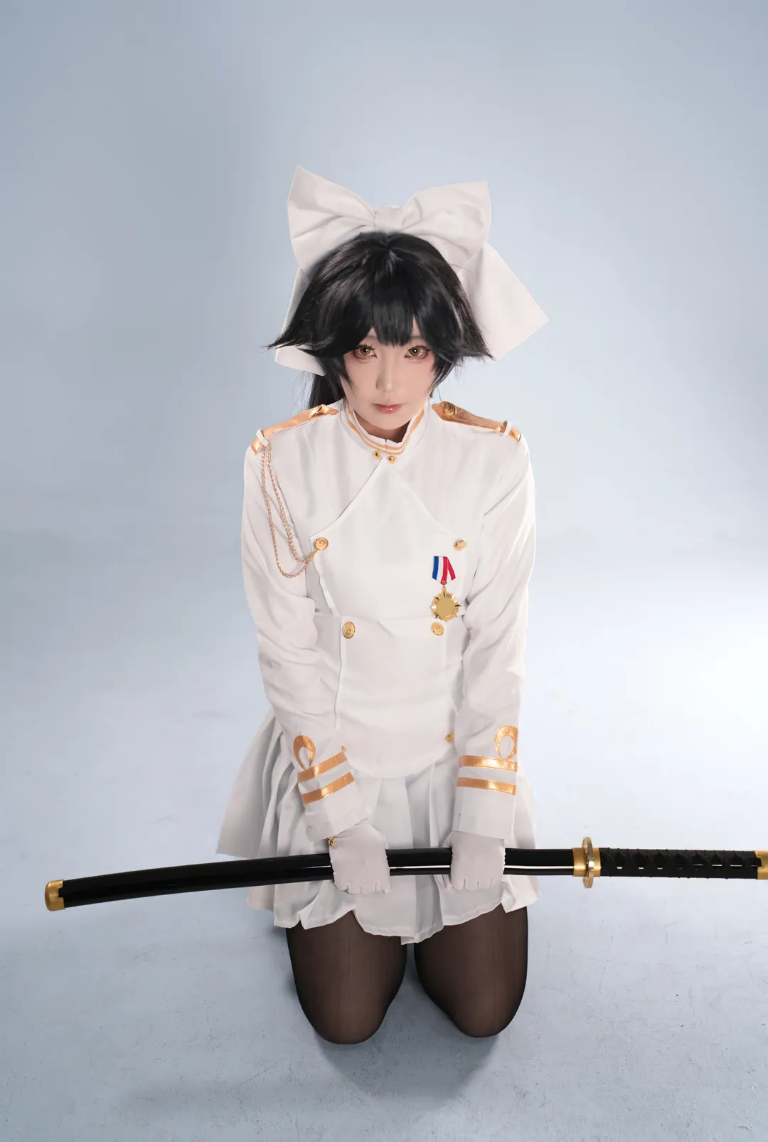 【高雄コスプレ】アズールレーン重巡洋艦一番艦の白い軍服姿 - 3 枚目
